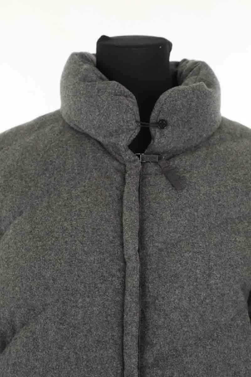 Wool padded jacket MONCLER - Seconde Main Grey