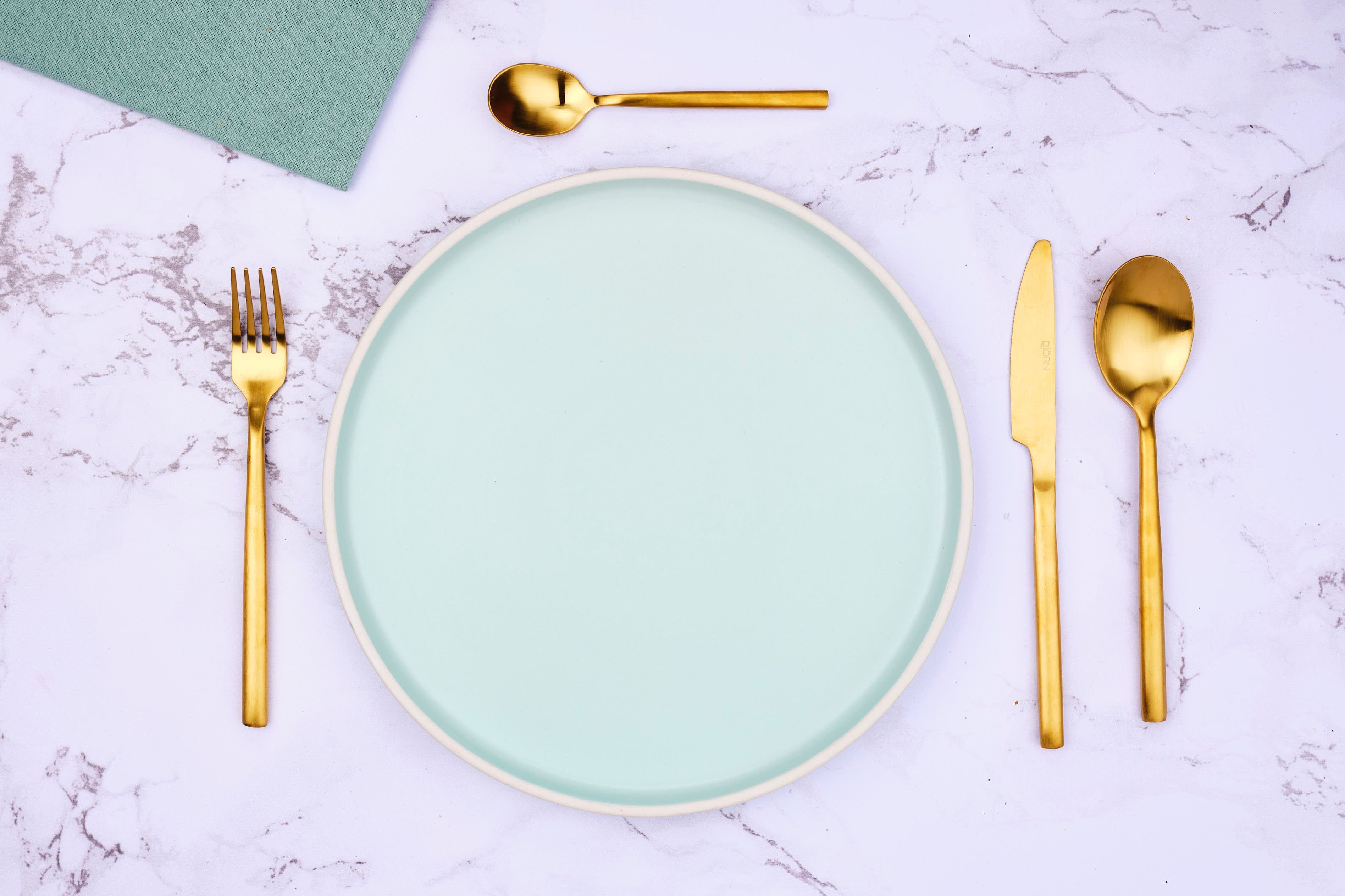 Set of 6 Nils teaspoons - silver BJORN Golden