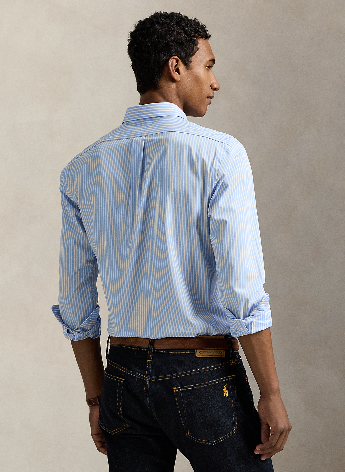 Baumwollhemd mit Button-down-Kragen POLO RALPH LAUREN Blau