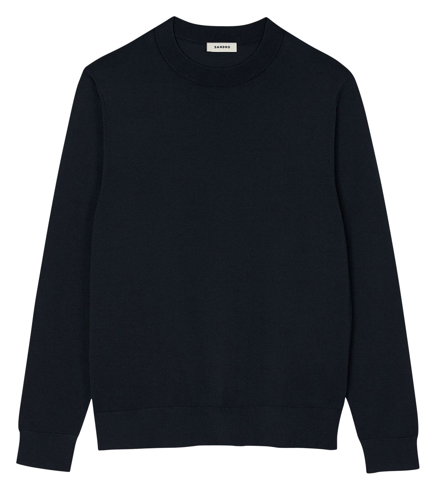 Fitted long-sleeve sweatshirt SANDRO Black