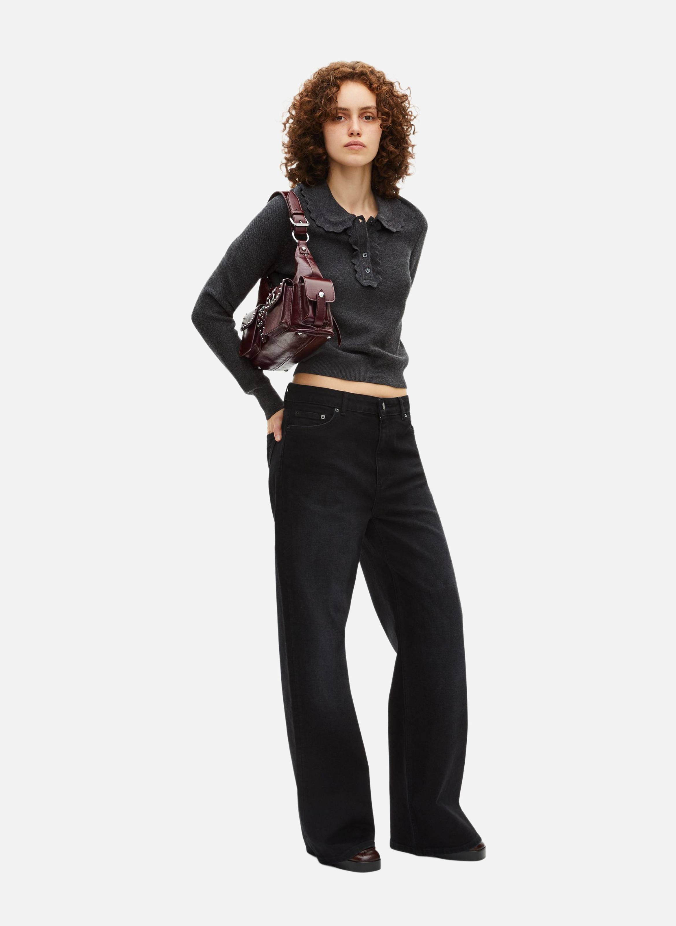 Sweater with collar THE KOOPLES Black