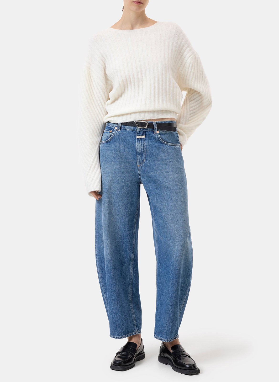 Alpaca wool sweater CLOSED Beige