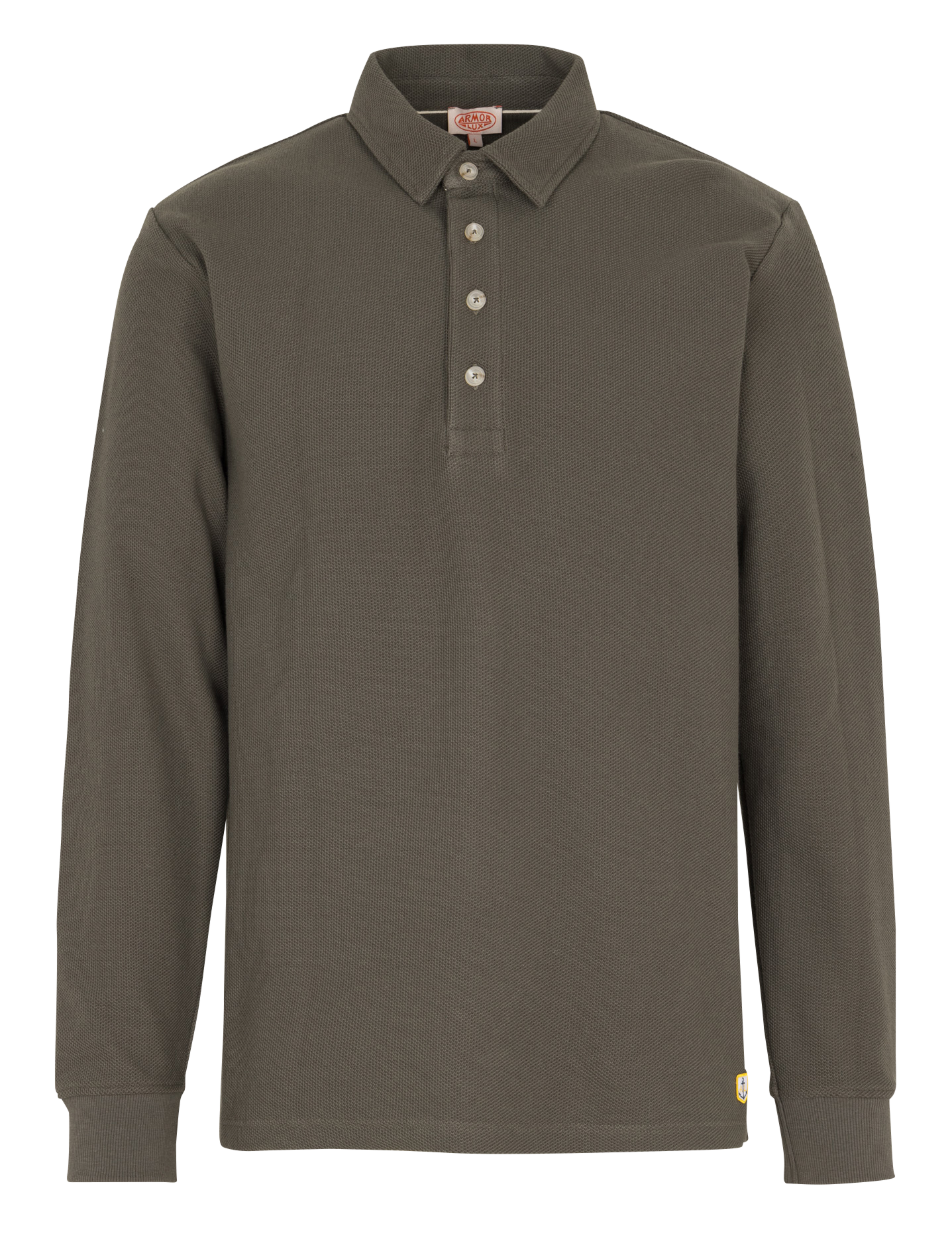 Polo droit en coton ARMOR LUX Kaki