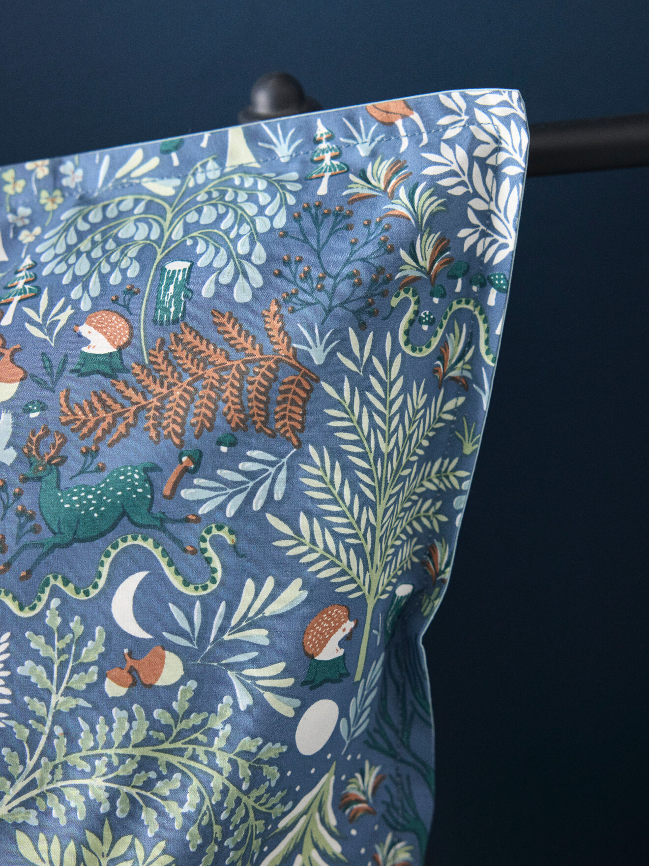 "Axel" cotton percale pillowcase CYRILLUS Blue