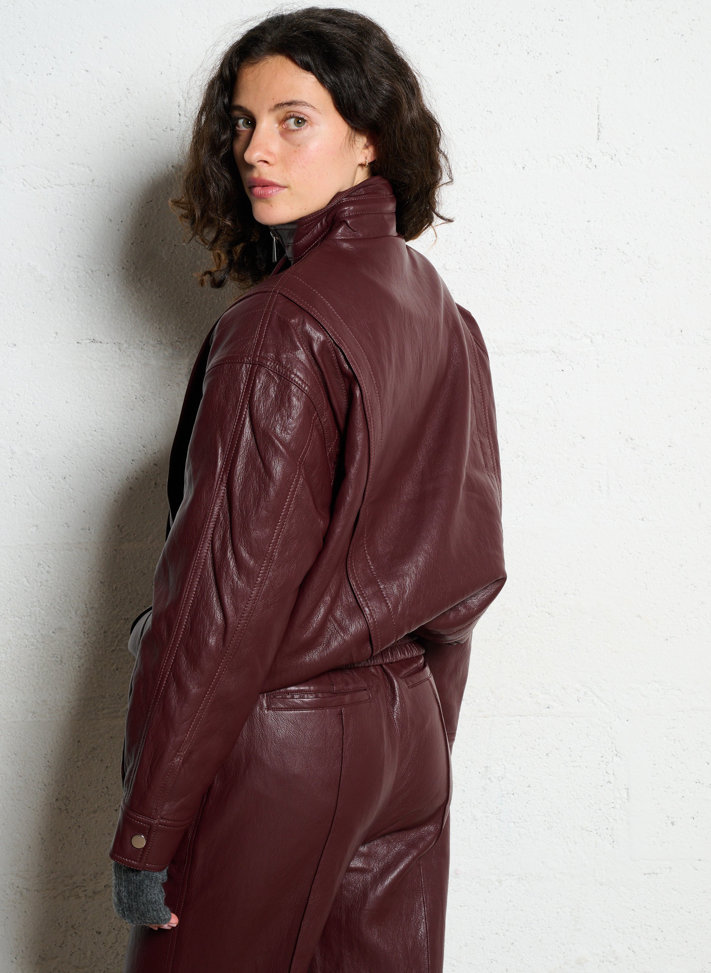 Jack met hoge kraag BERENICE Paars