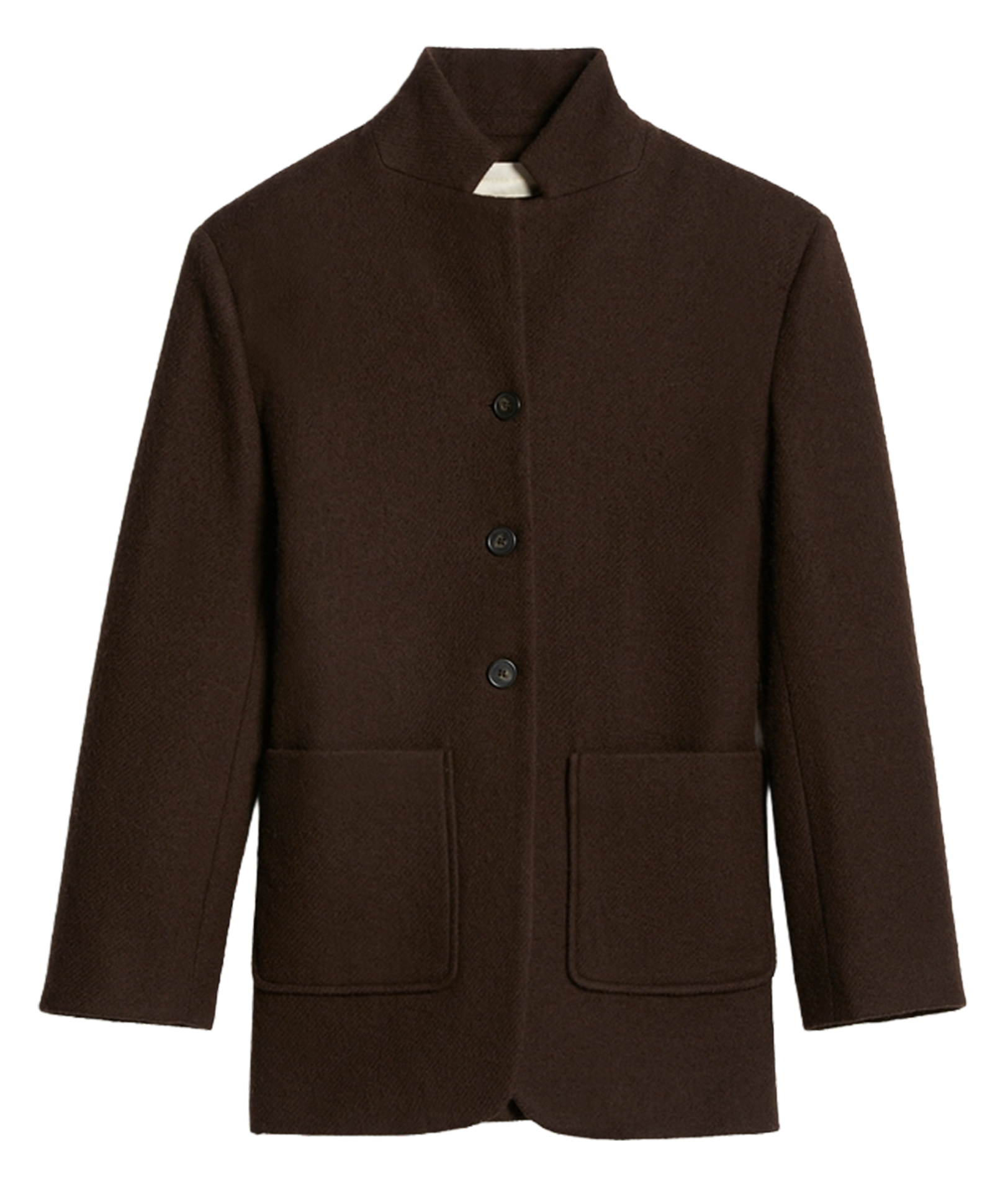 Straight jacket with officer collar VANESSA BRUNO Brown