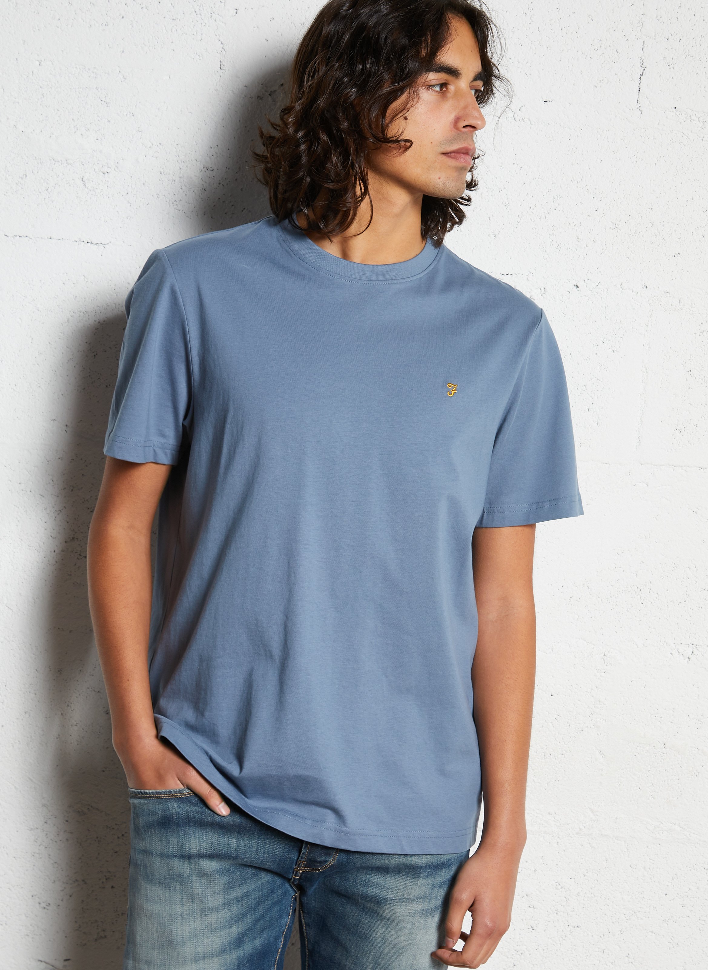 Organic cotton round-neck T-shirt FARAH