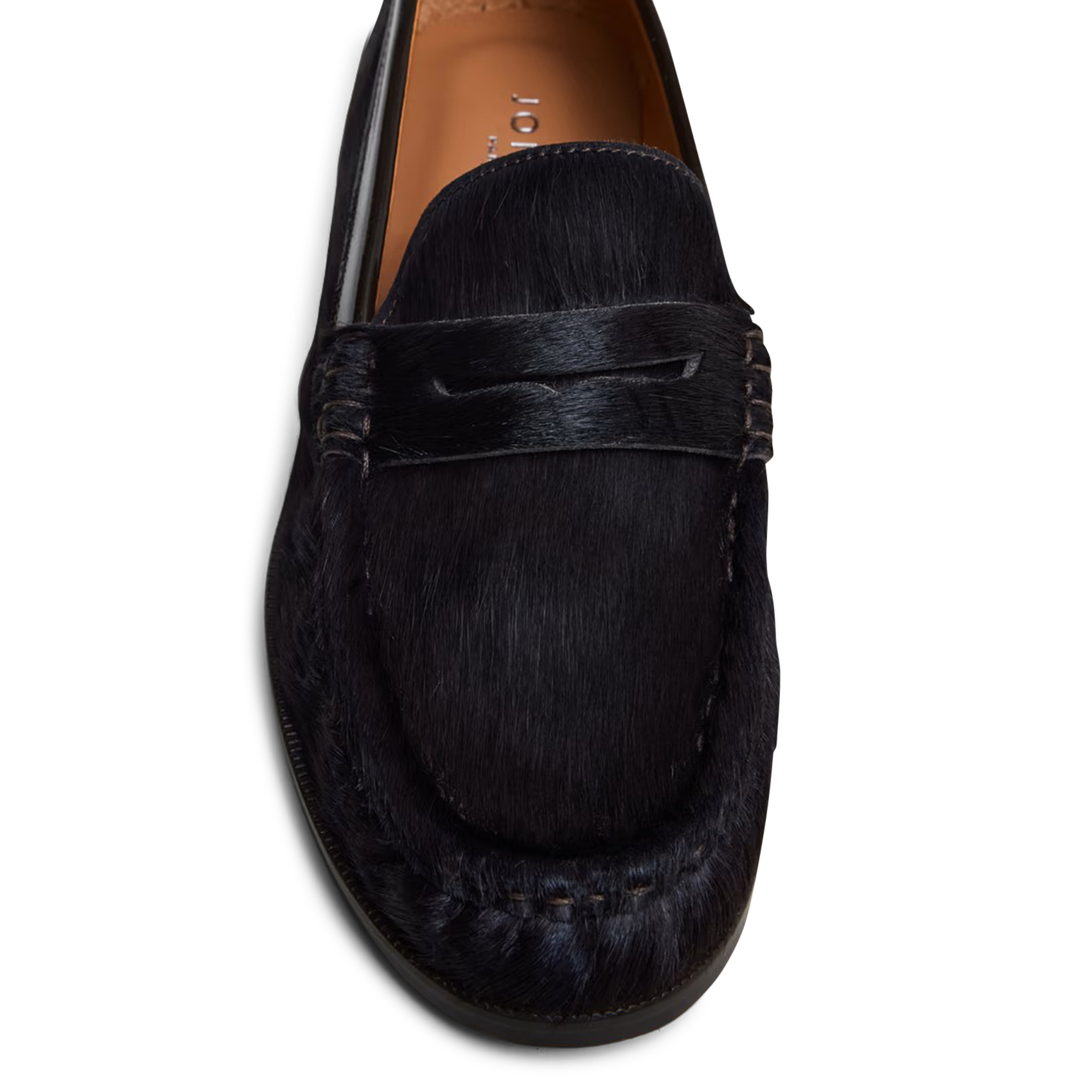 Pony leather moccasins JONAK Brown