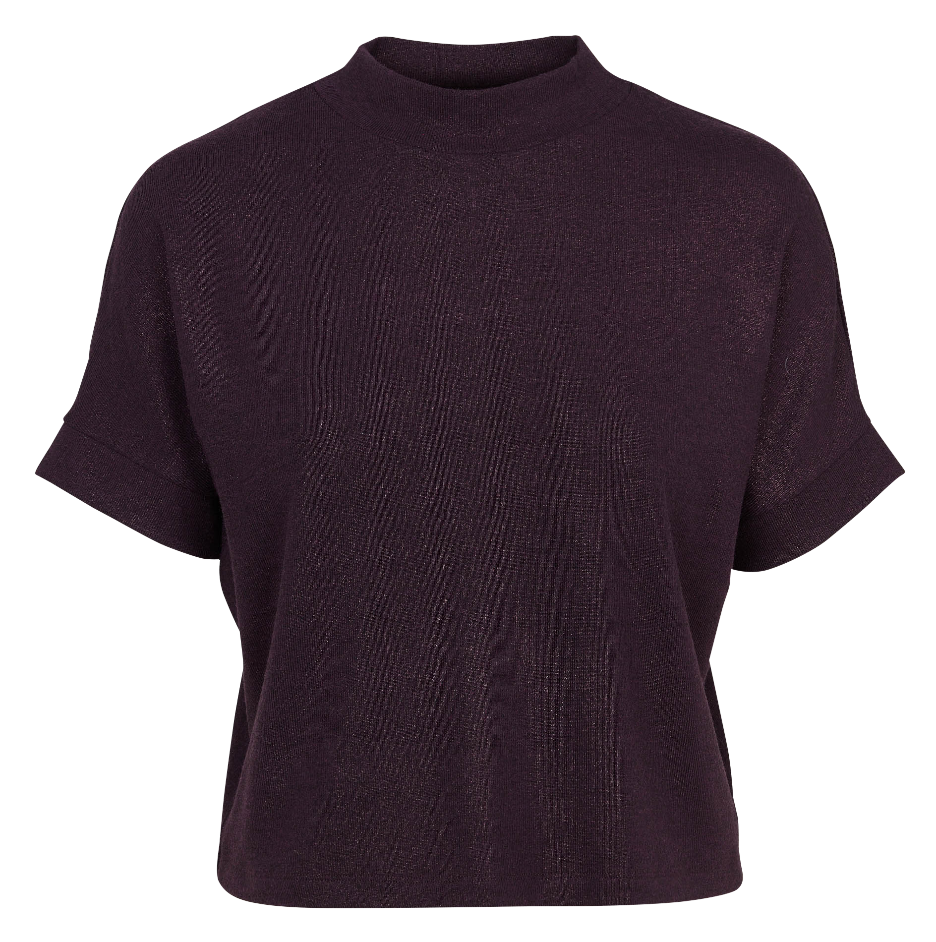 Oversized high neck knit top IKKS Purple