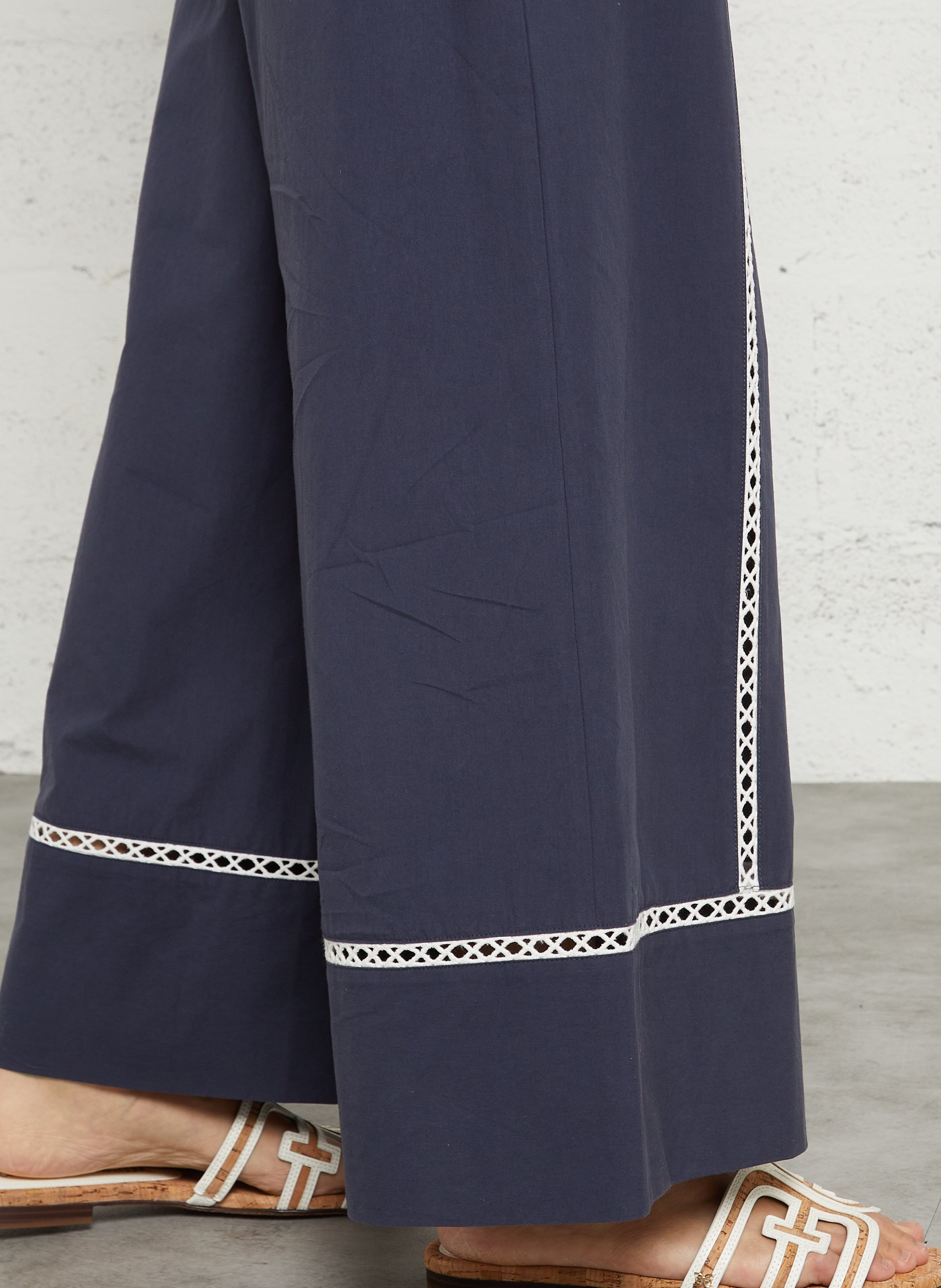 Wide cotton trousers  THE TINY BIG SISTER Blue