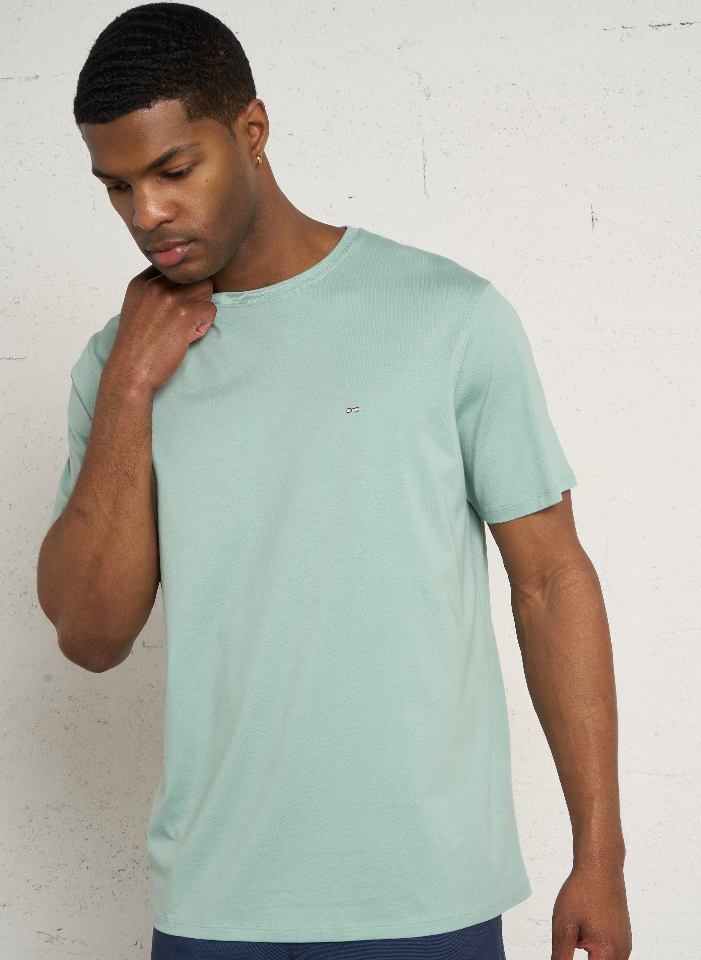 Tee-shirt oversize col rond en coton EDEN PARK Vert