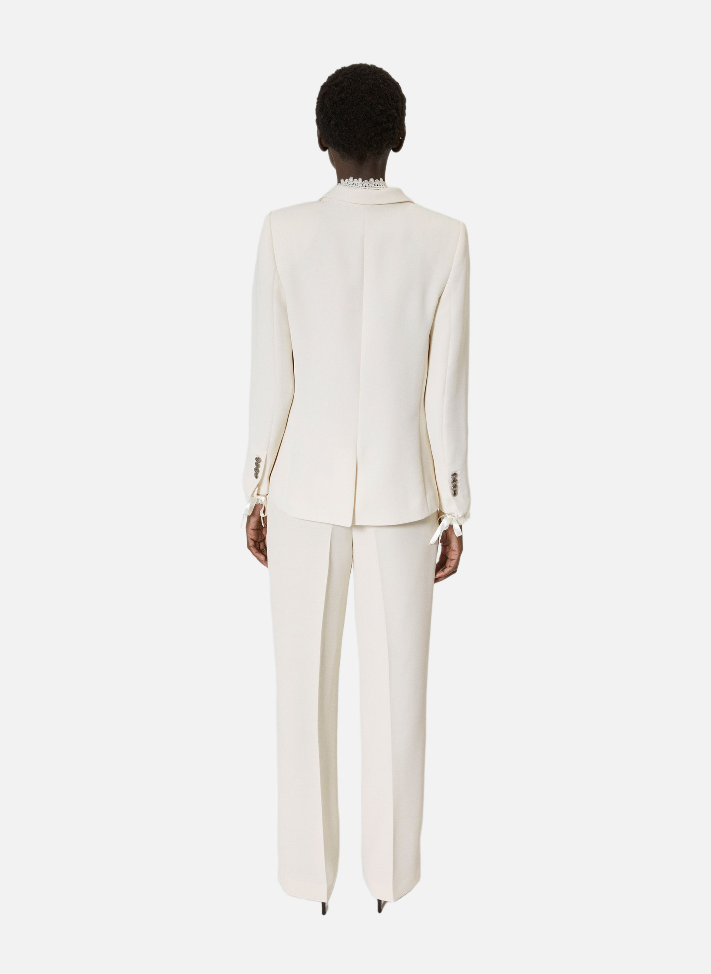 Tailored jacket with lace band THE KOOPLES White