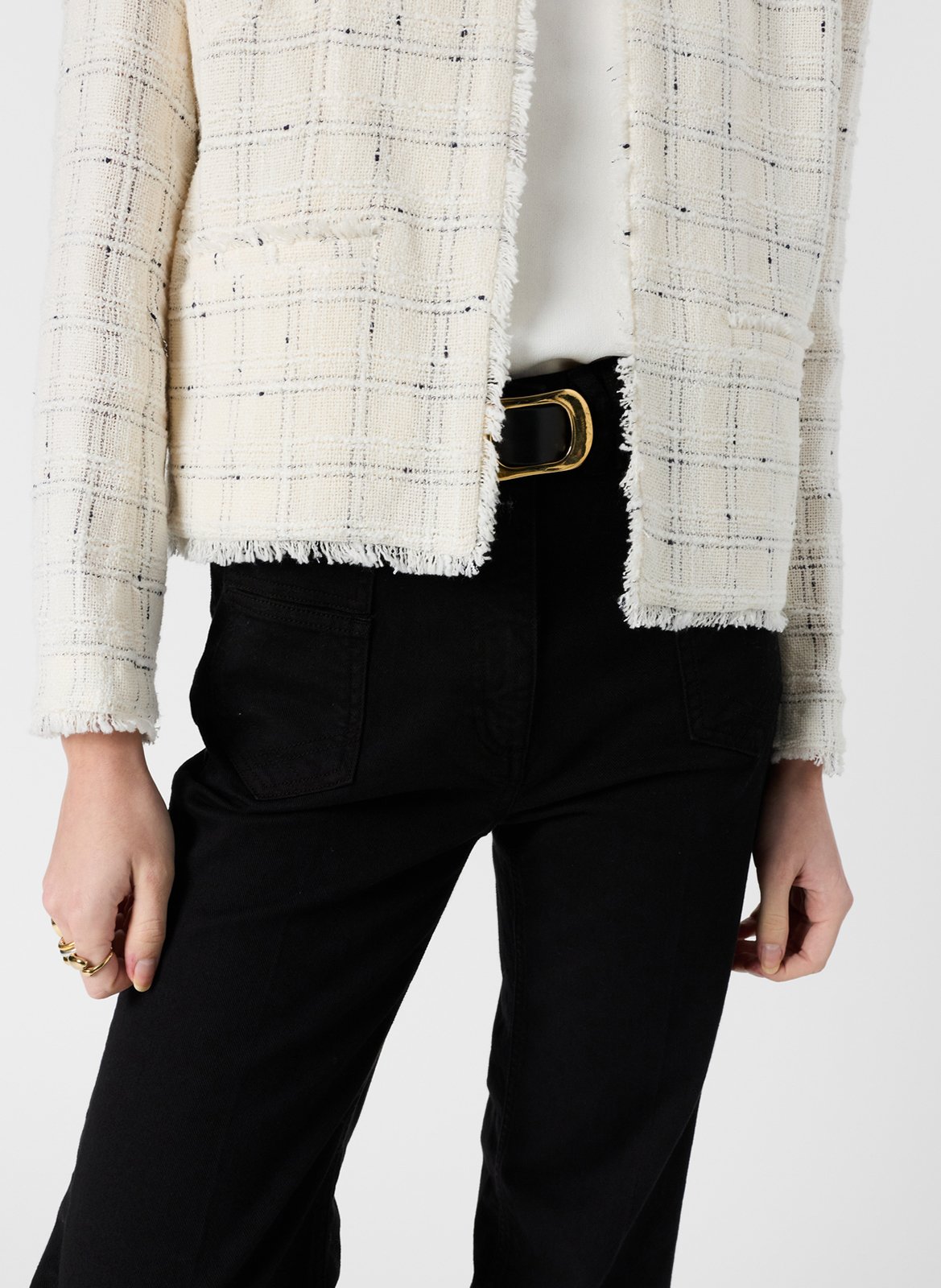 Cotton-blend jacket with Victorian collar GERARD DAREL Beige