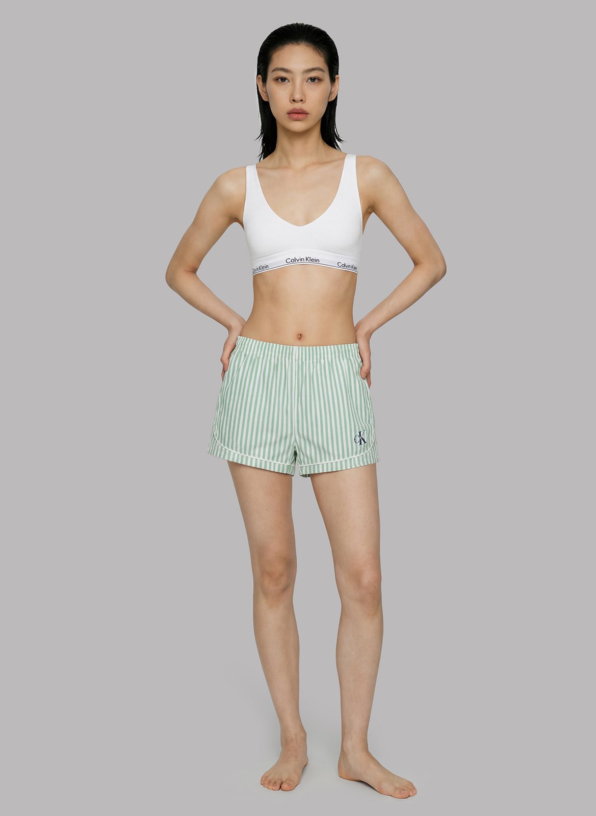 Cotton boxer shorts CALVIN KLEIN UNDERWEAR Green