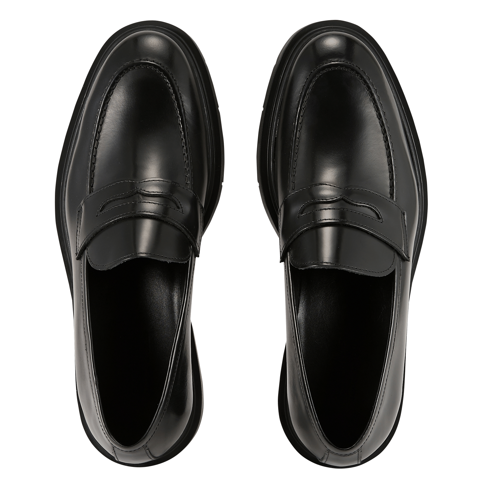 Glattleder-Mokassins SAISON 1865 Schwarz