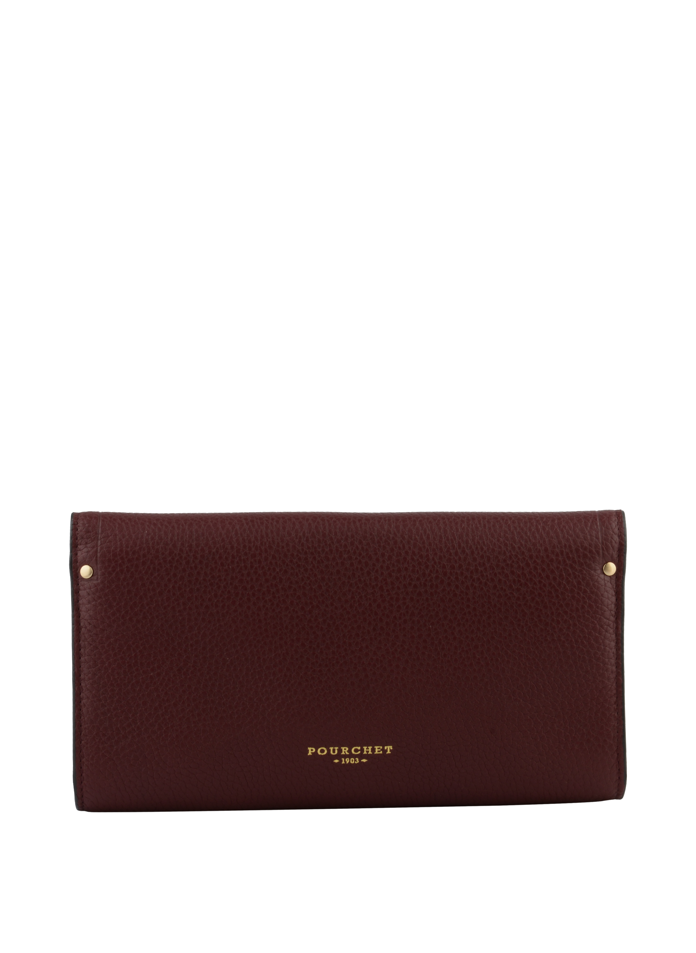 Calfskin leather shoulder bag Red