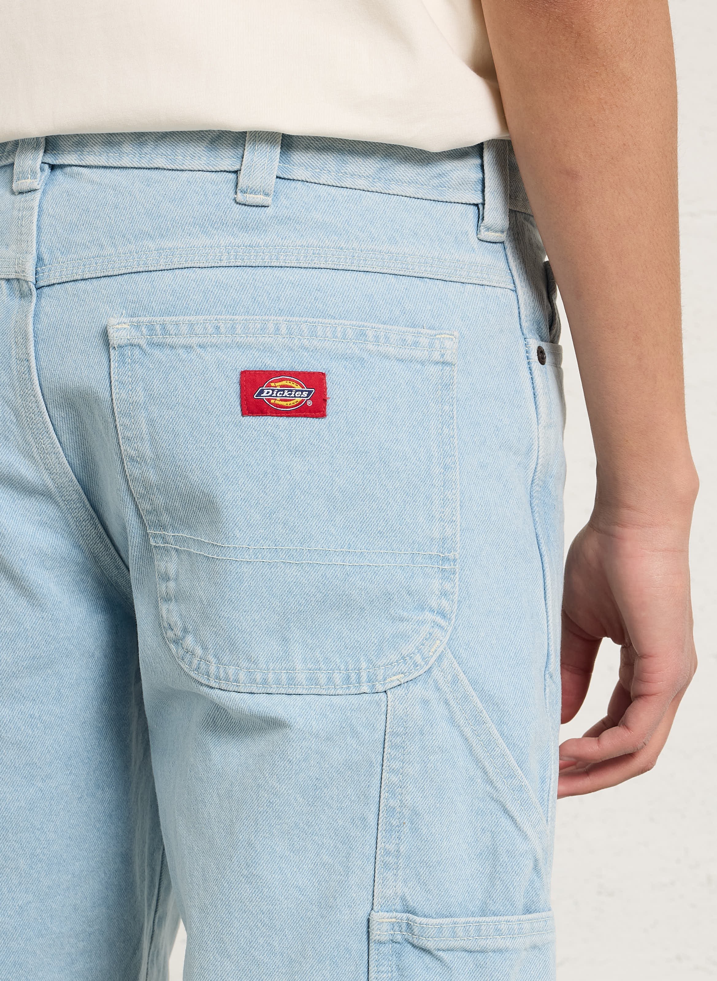 Gerader hoher Taillenjeansrock DICKIES Blau