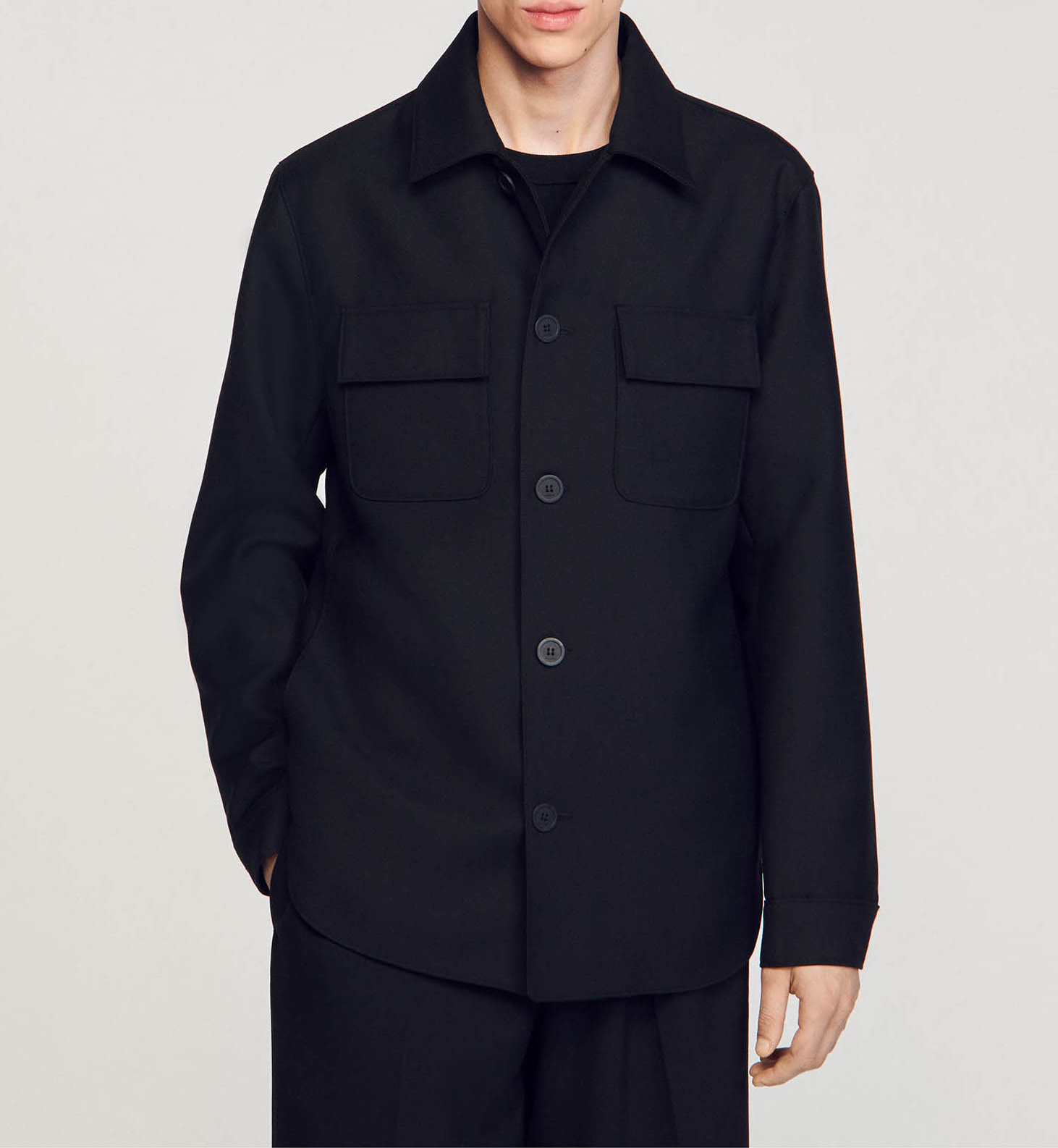 Surchemise col classique SANDRO Noir