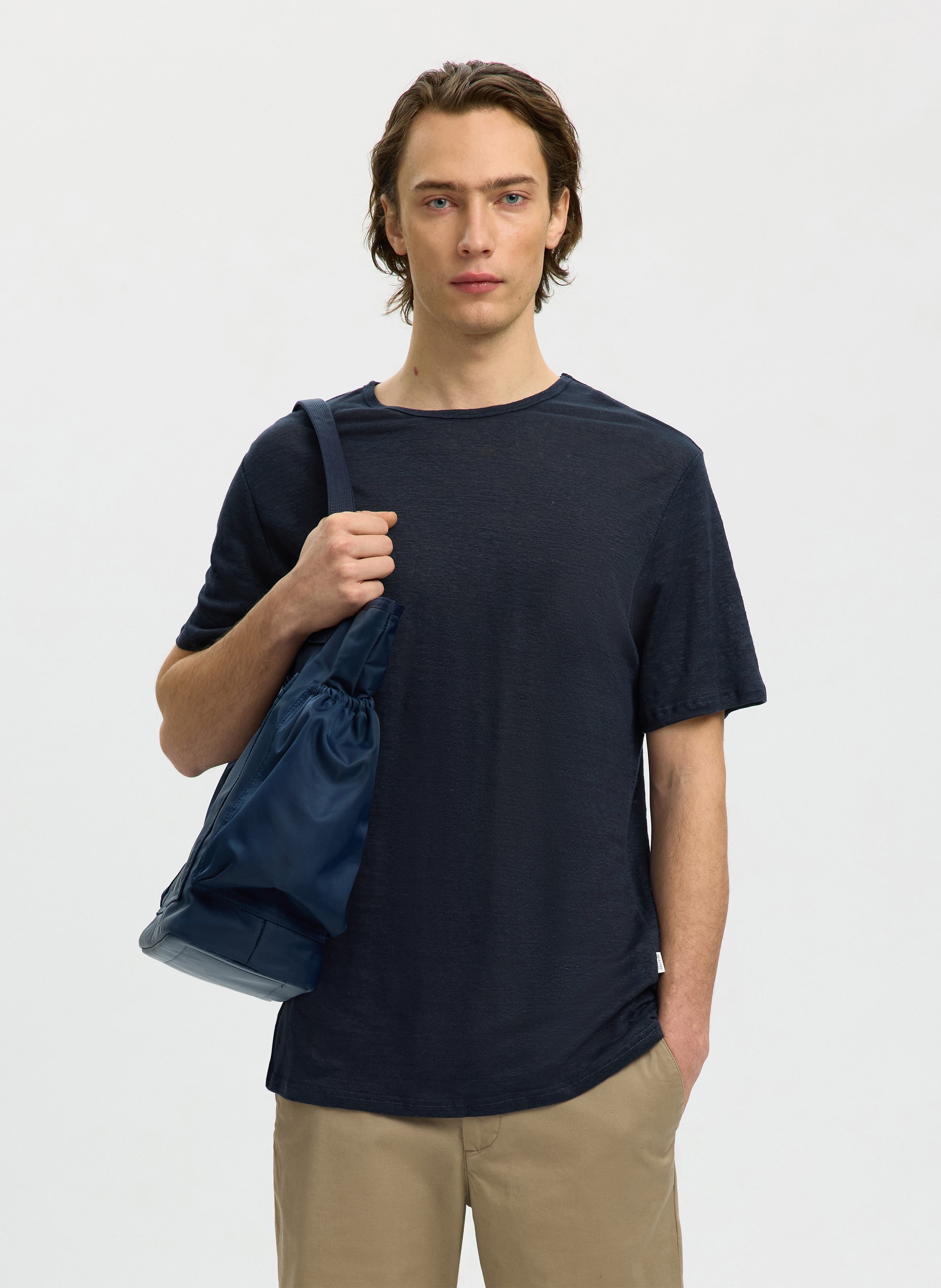 Linen T-shirt SELECTED