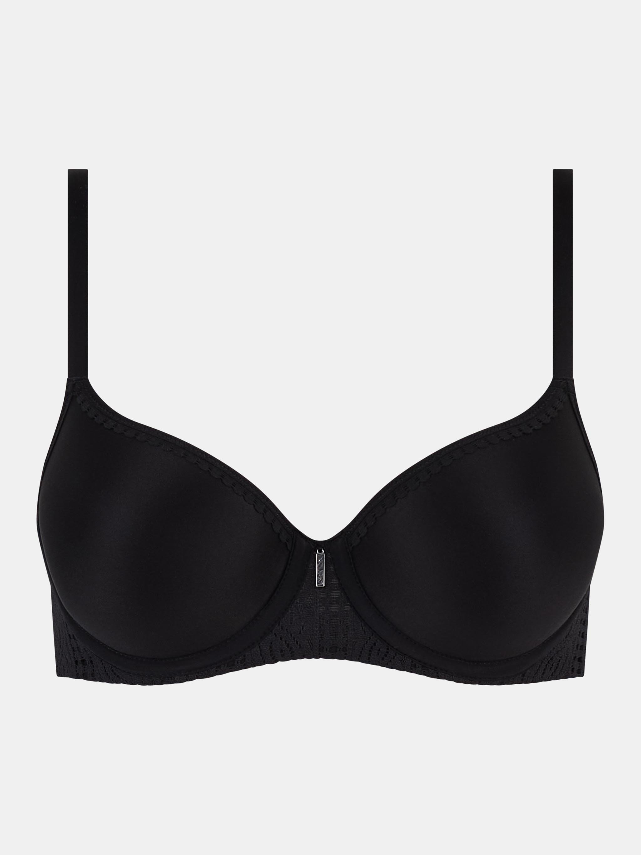 Memory foam very supportive bra with lace detailing CHANTELLE Black