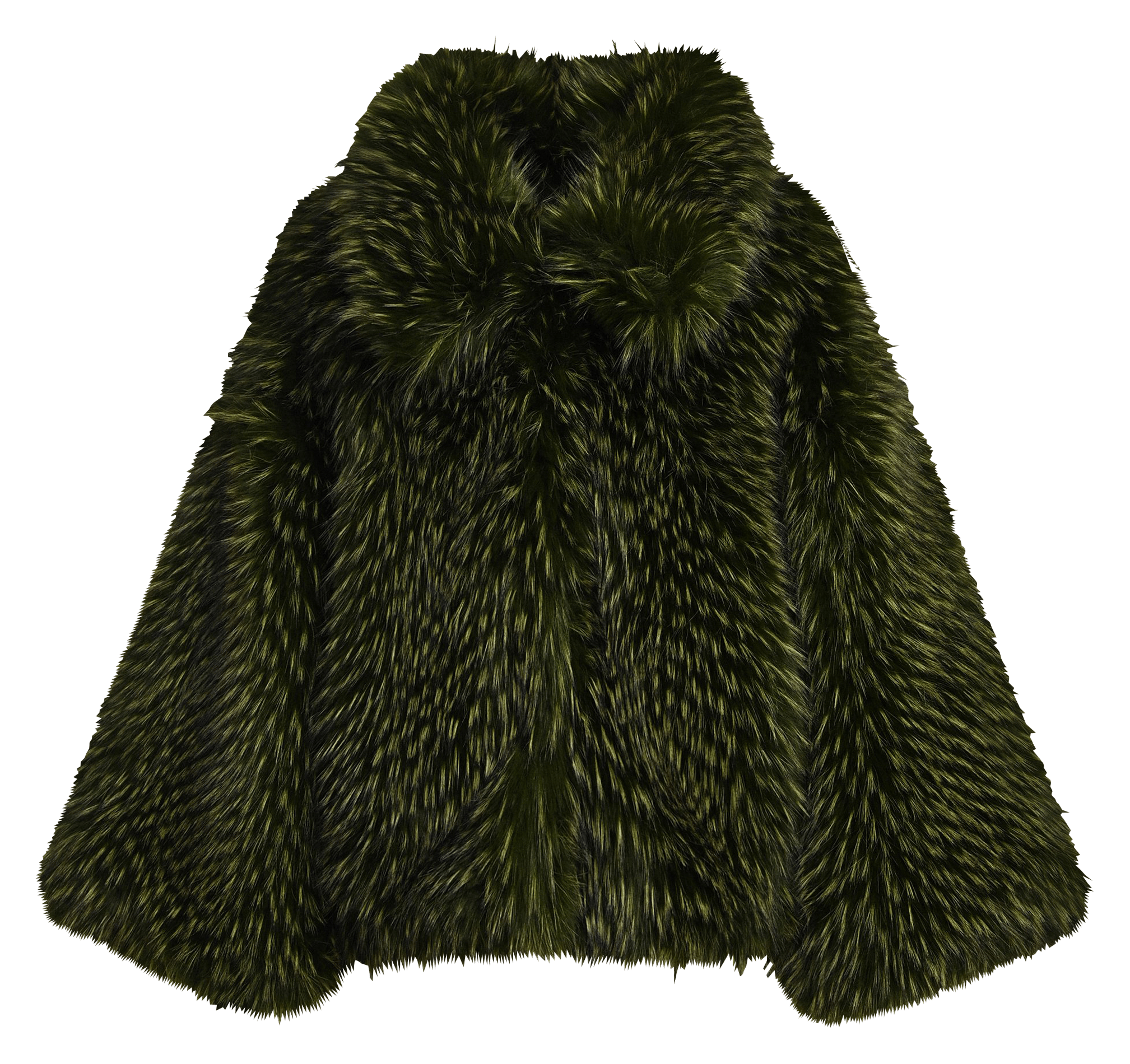 Oversized faux fur jacket ESSENTIEL ANTWERP Green