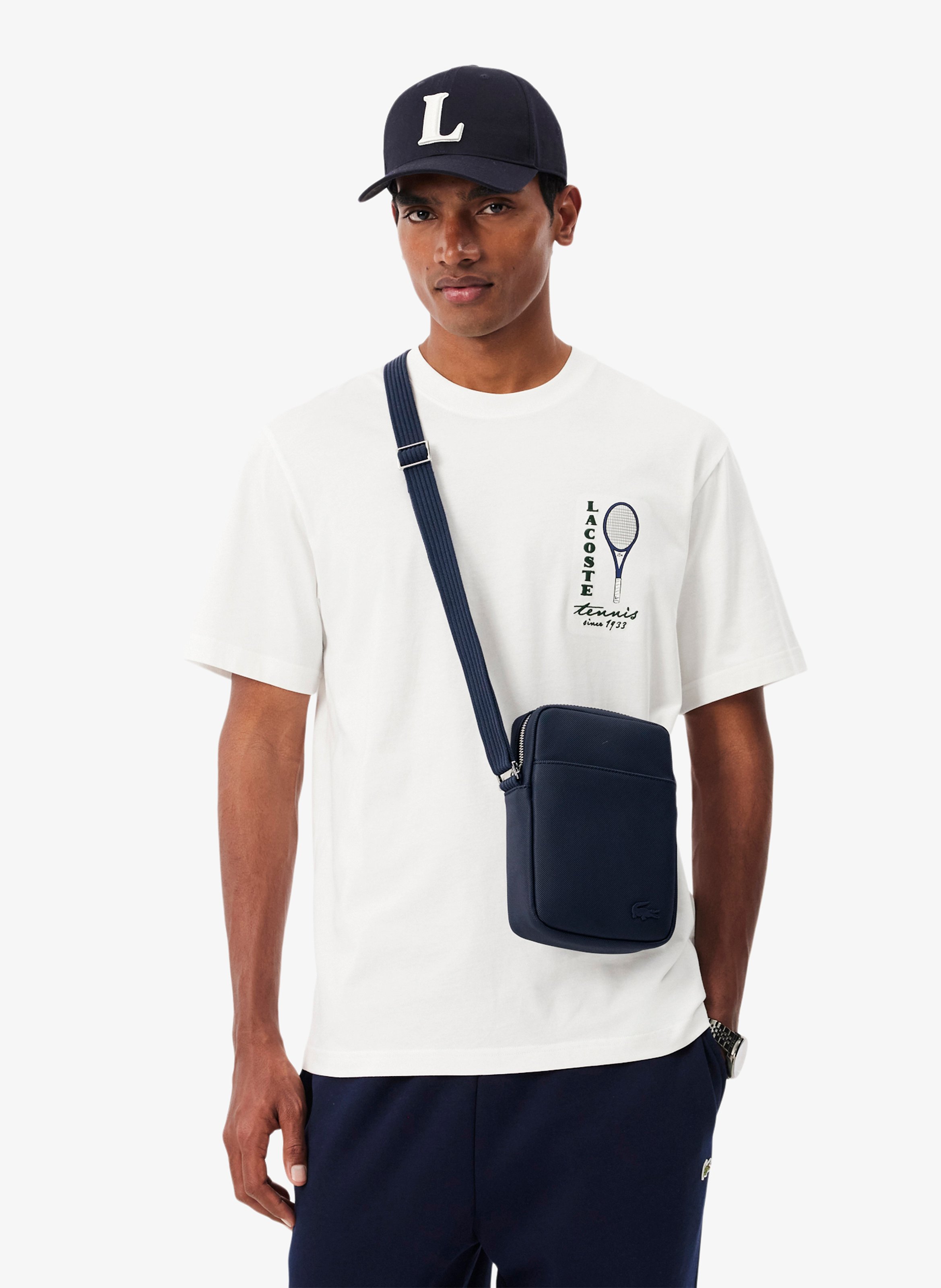Sacoche texturée à bandoulière LACOSTE Multicolore