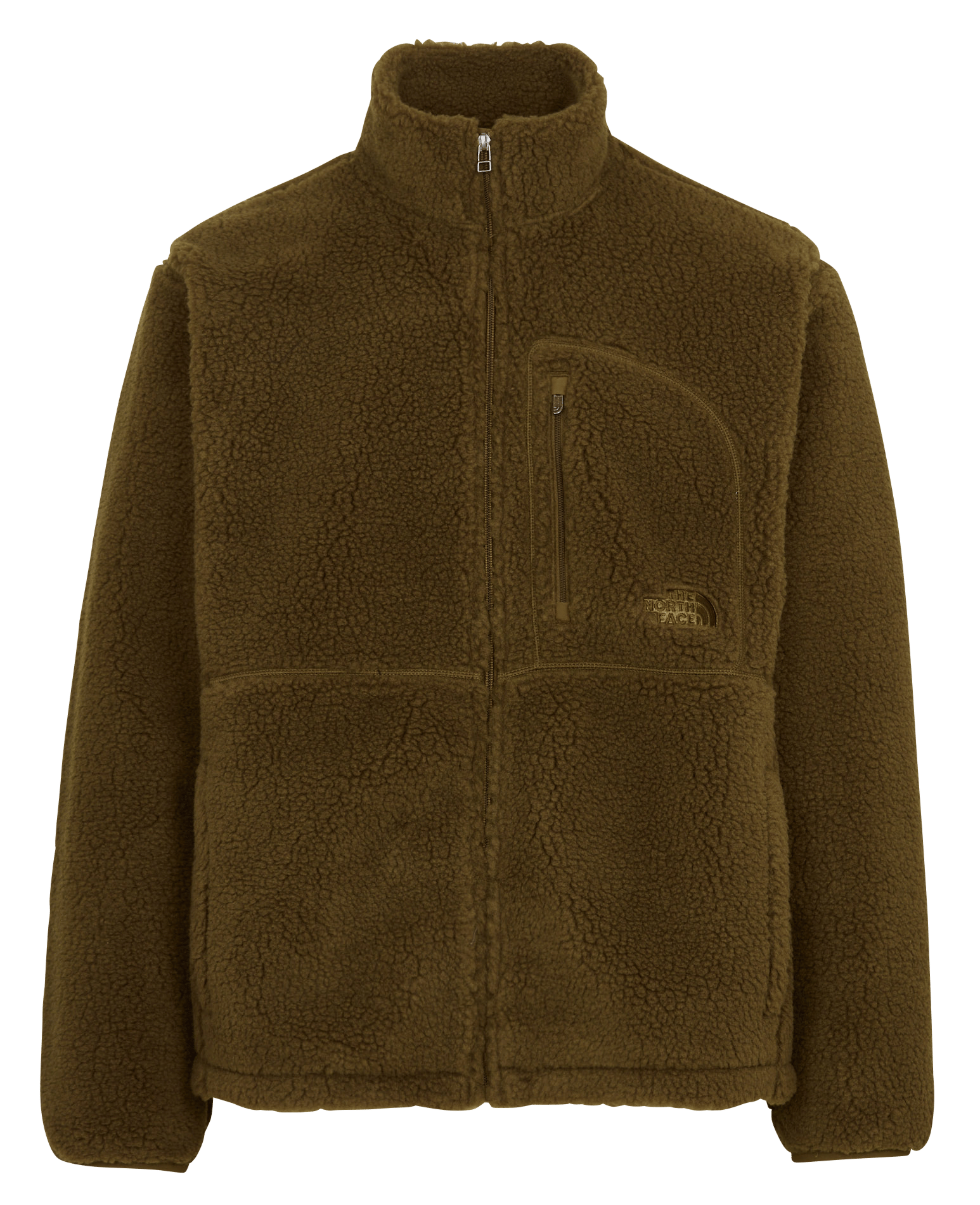 Fleecejacke mit Stehkragen und Reißverschluss THE NORTH FACE Khaki