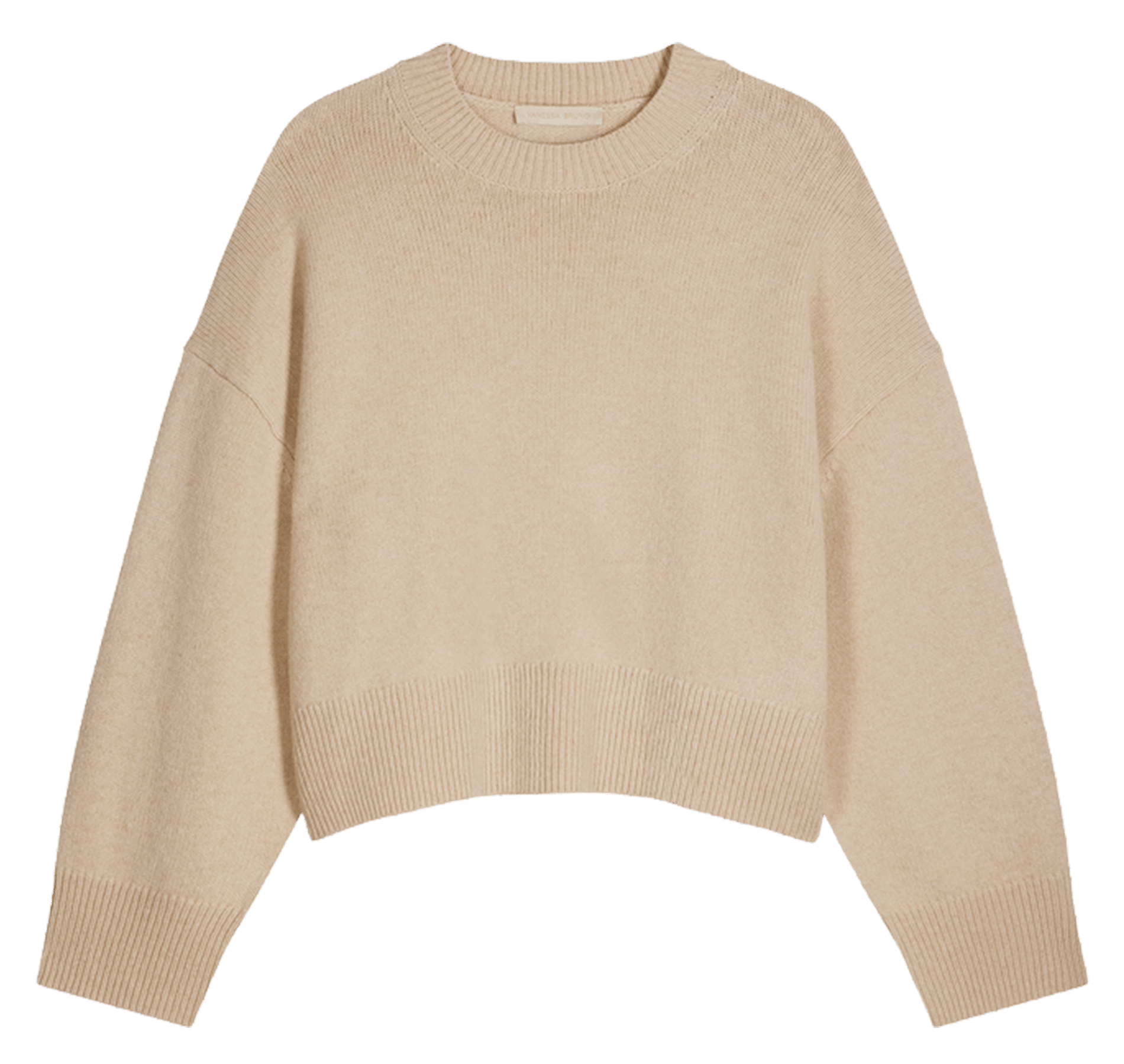 Loose-fit round-neck wool sweater VANESSA BRUNO White