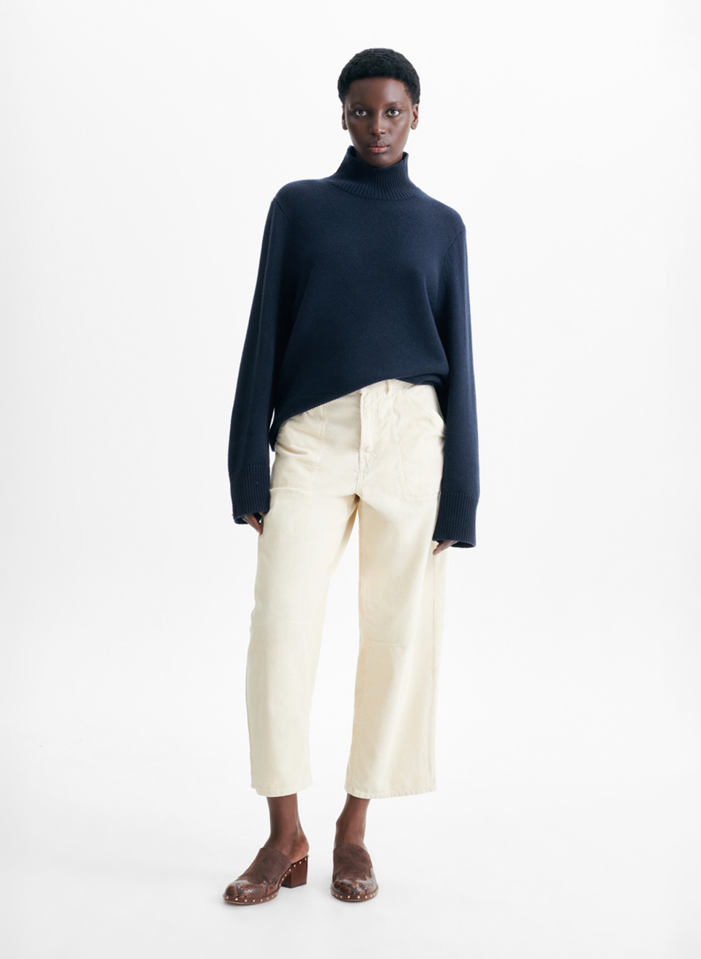 Wollpullover mit Stehkragen VANESSA BRUNO Blau