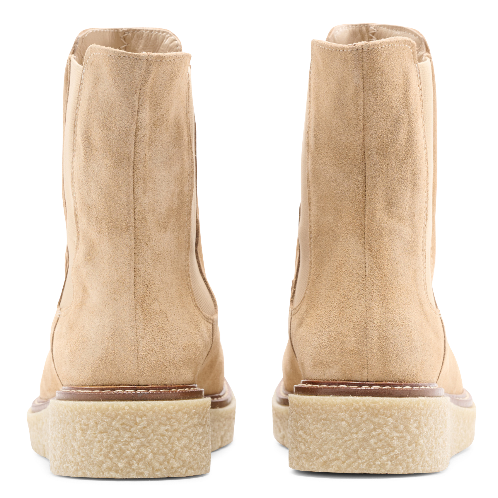 Suede leather ankle boots MELLOW YELLOW Beige
