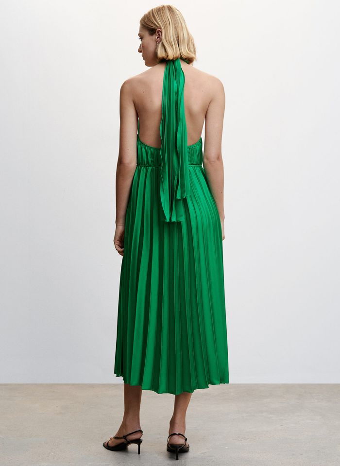 Vestido Midi Con Alto Vert Mango - Mujer | Place Tendances