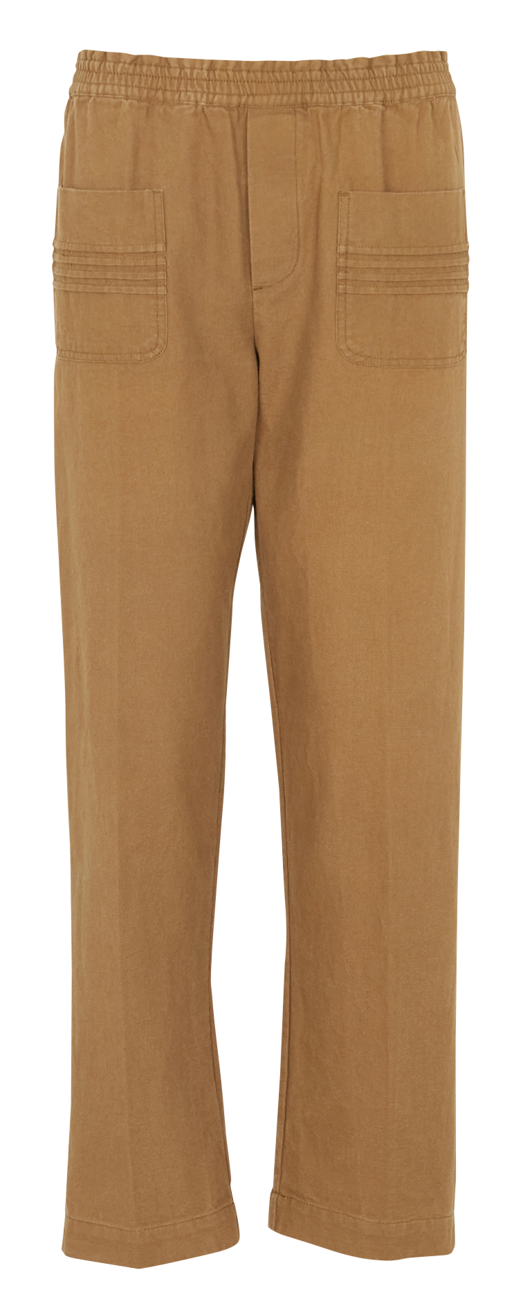 Straight-leg cotton pants SWILDENS Khaki