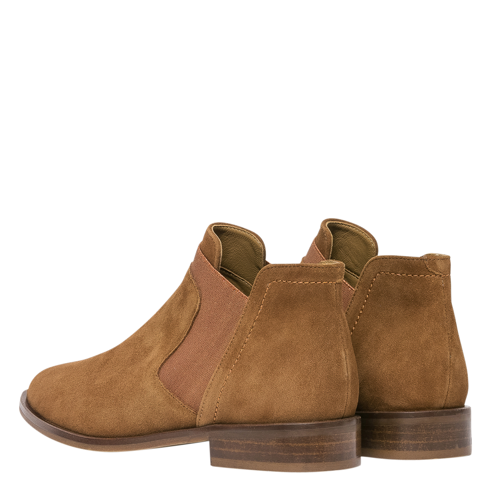 Boots en cuir velours BOCAGE Marron