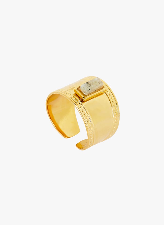 Bague Ajustable En Acier Inoxydable Or Ikks Femme Place des
