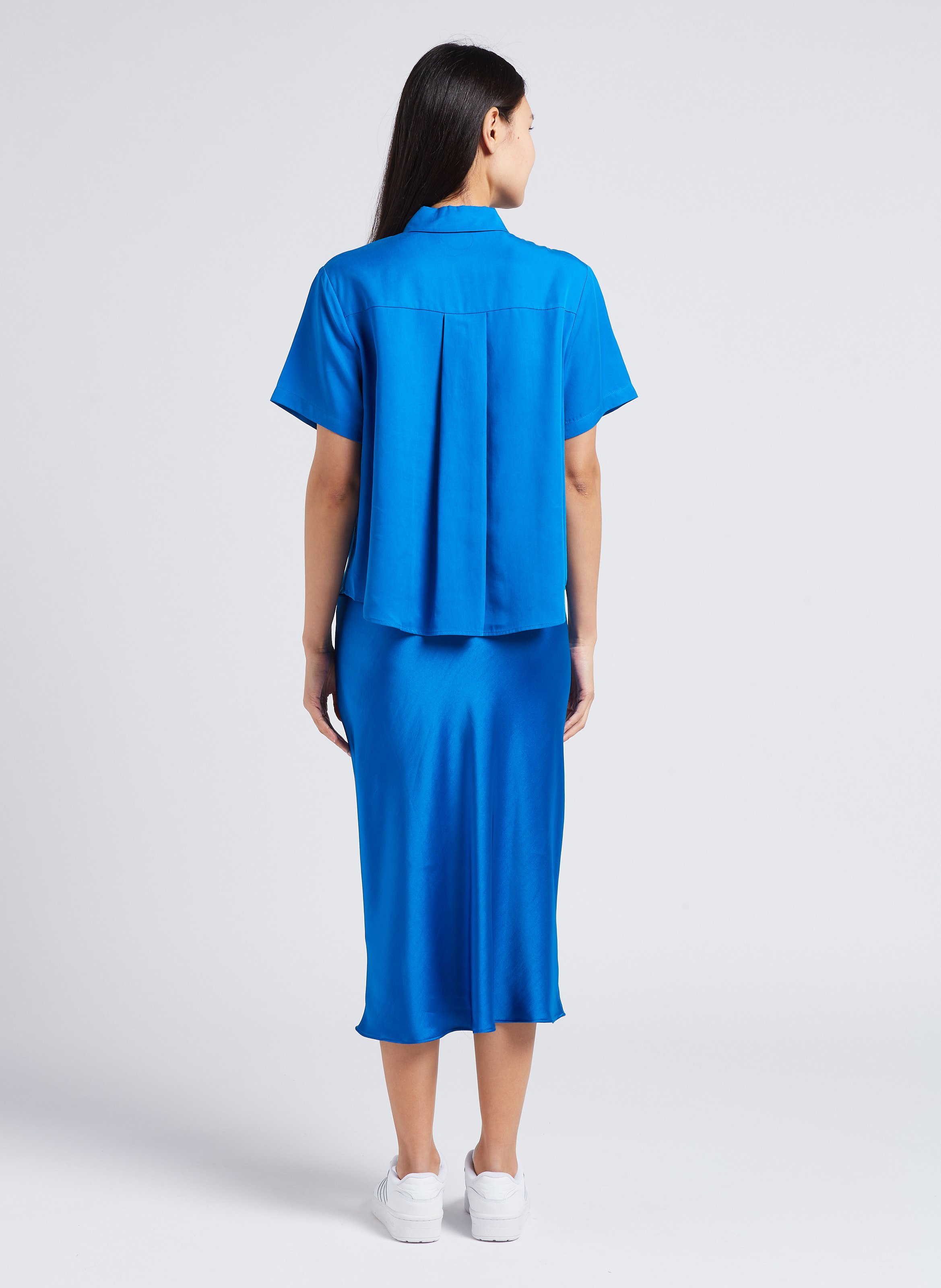 Flowing A-line skirt SAMSOE SAMSOE Green