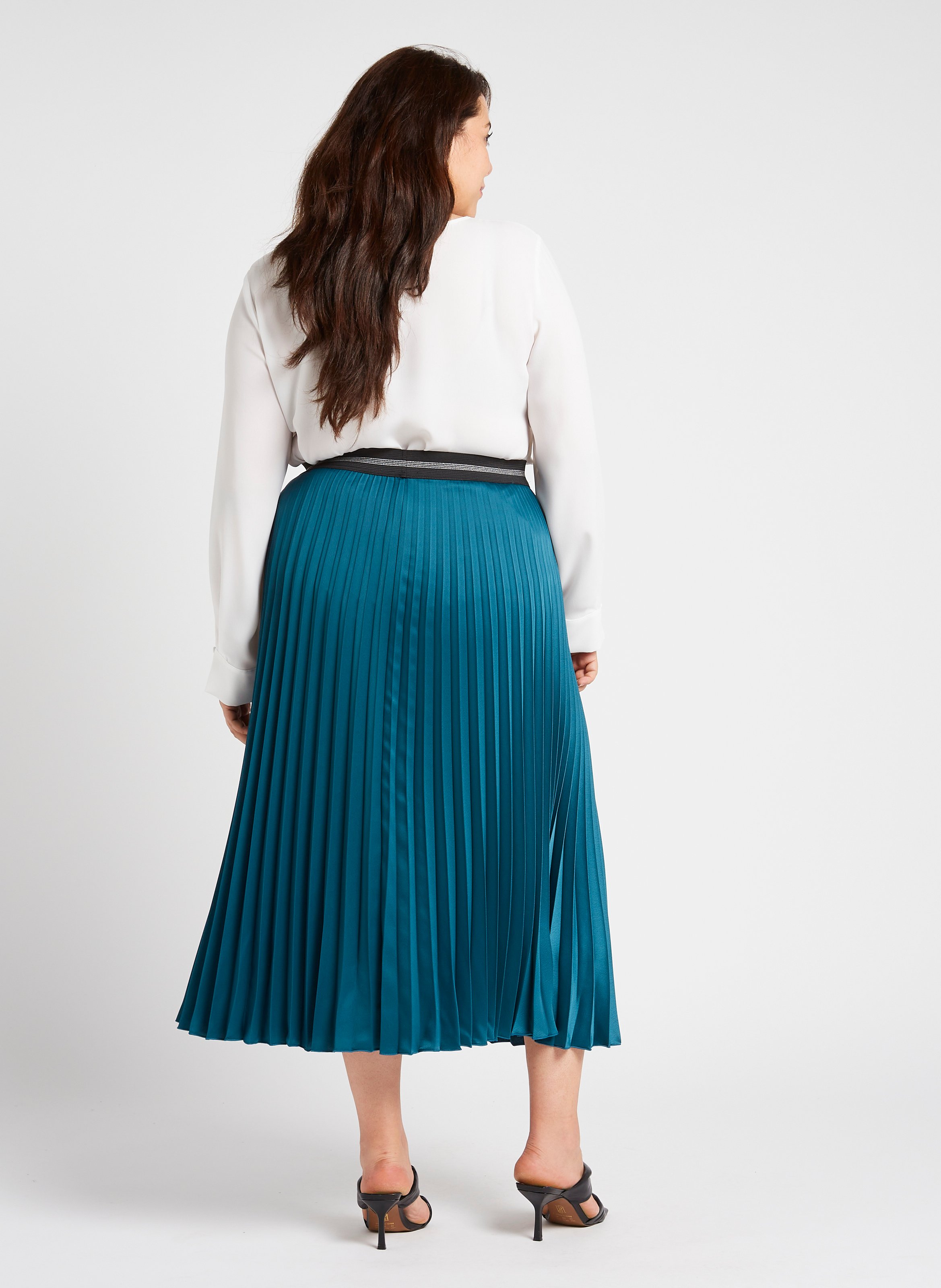 Drapierter Midirock aus Satin PERSONA by Marina Rinaldi Grun