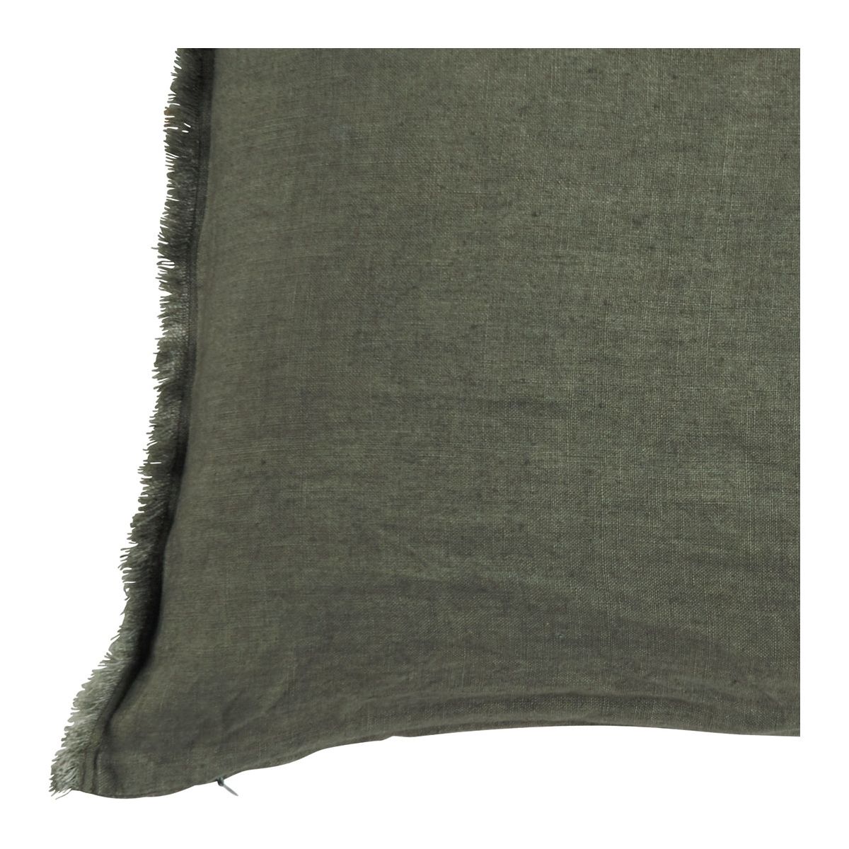 Linen cushion cover BLANC D'IVOIRE Green