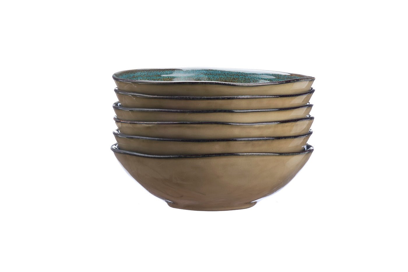 Island bowl ø20cm - 6 pieces - land & sea BJORN Brown