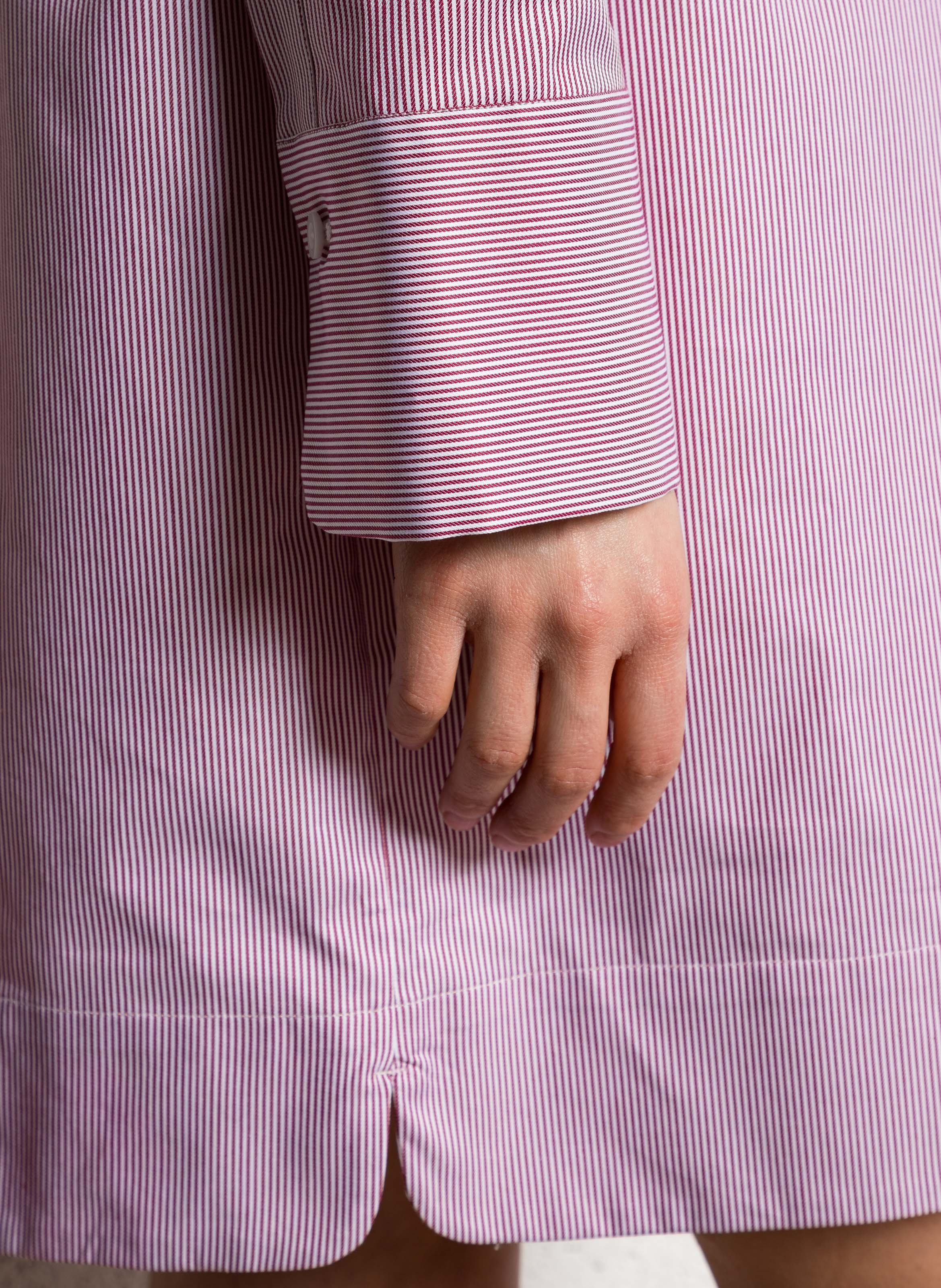 Short striped cotton dress MARGAUX LONNBERG Multicolored