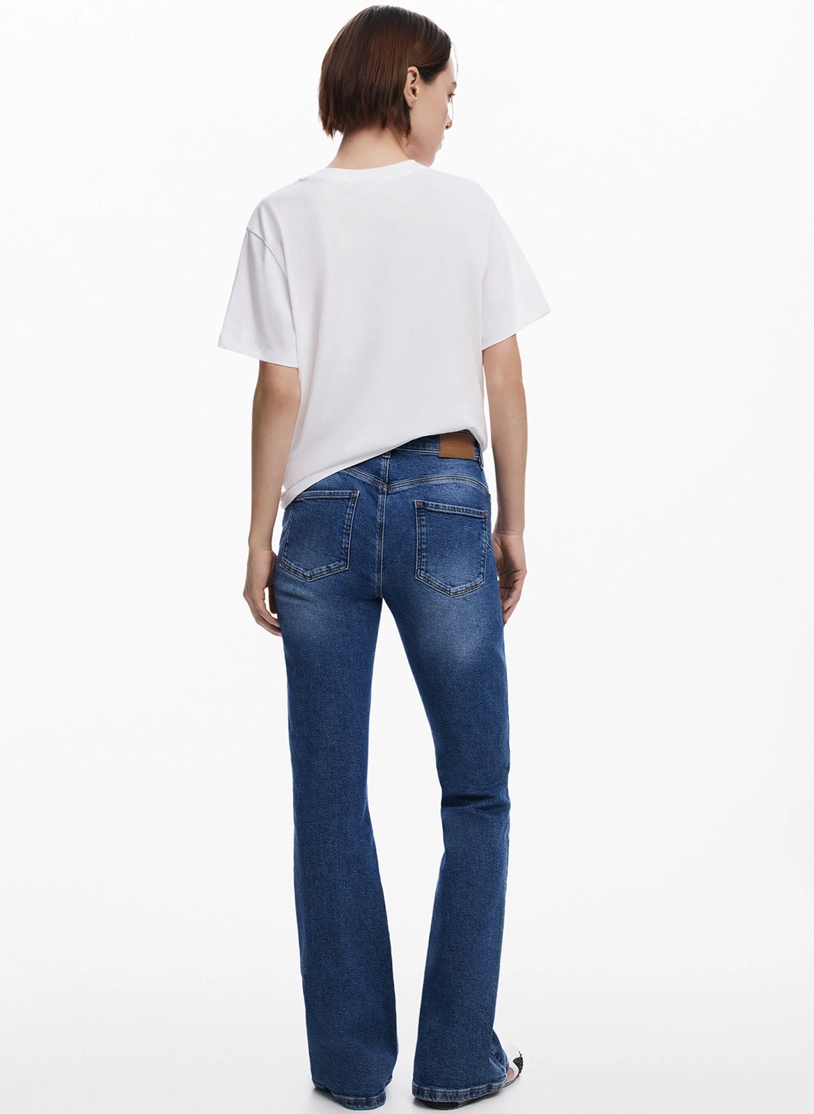 Tee-shirt droit en coton imprimé DESIGUAL Blanc