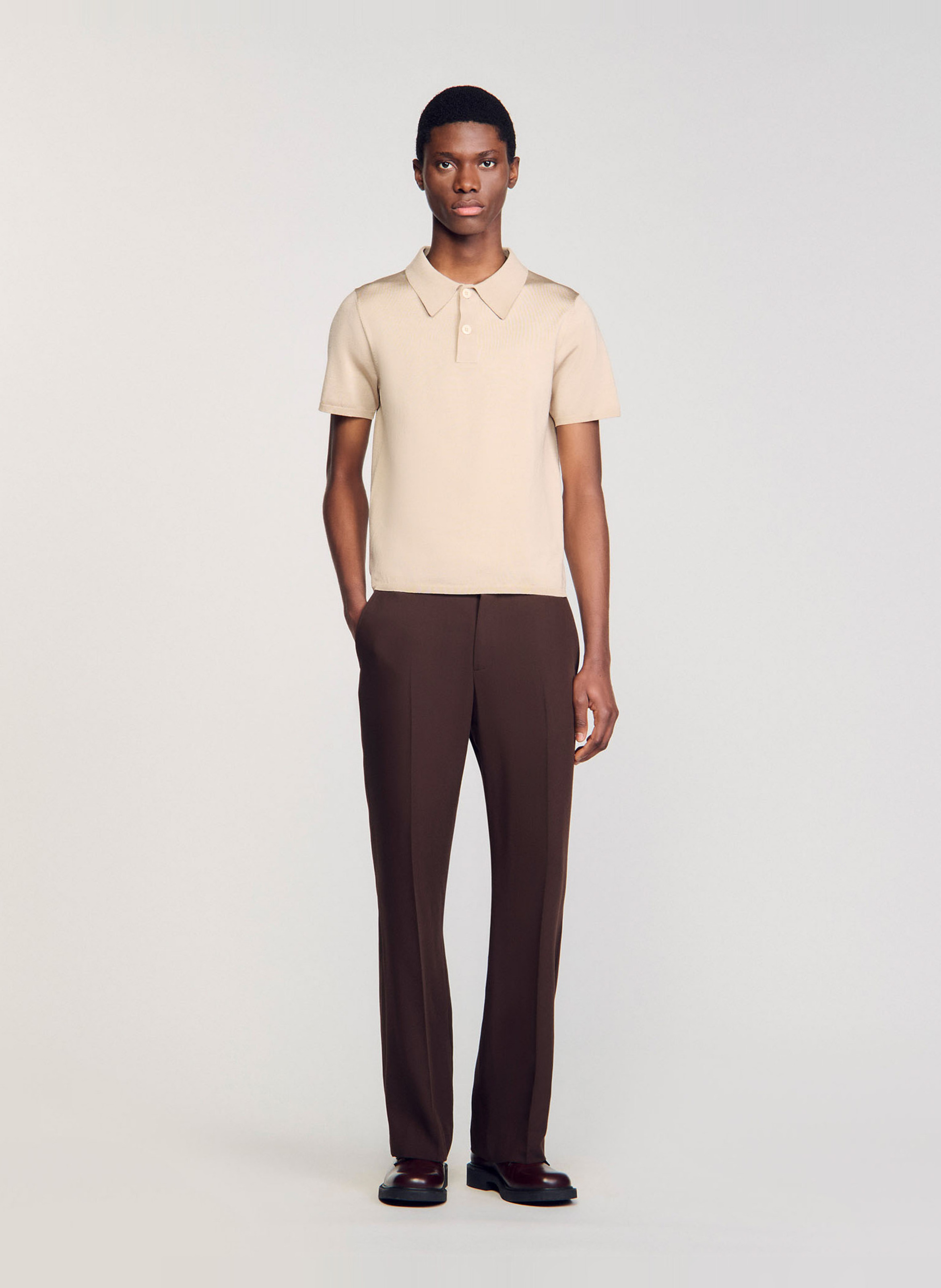 Polo regular fit  SANDRO Blanc