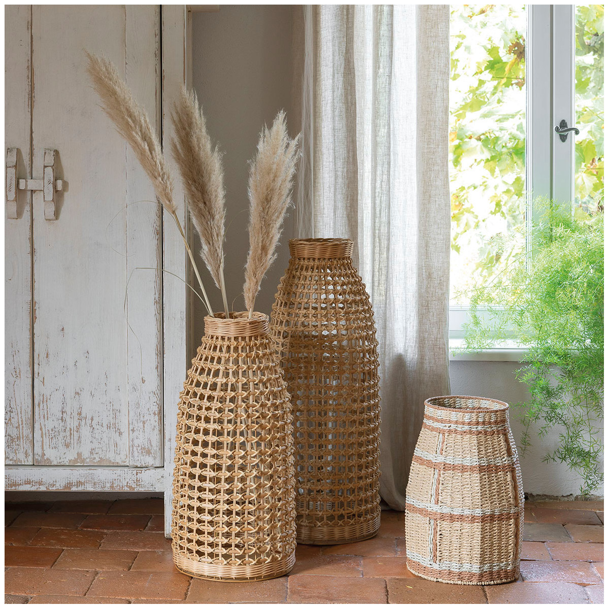 Decorative paper cord vase BLANC D'IVOIRE No Color