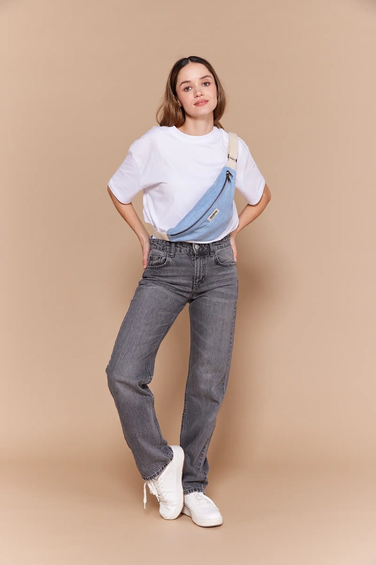 Cotton waist bag HINDBAG Blue