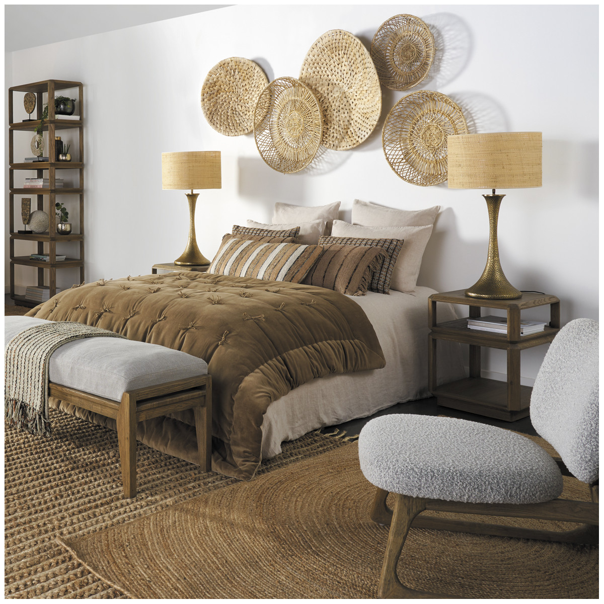 Décoration murale matta - petit modèle BLANC D'IVOIRE Beige