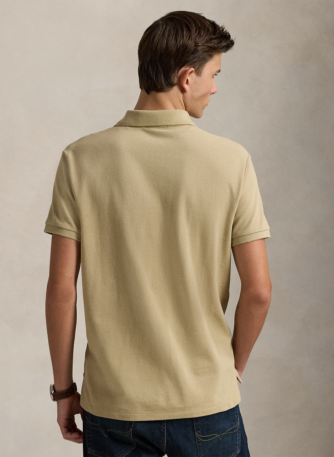 Polo slim-fit en coton POLO RALPH LAUREN Beige