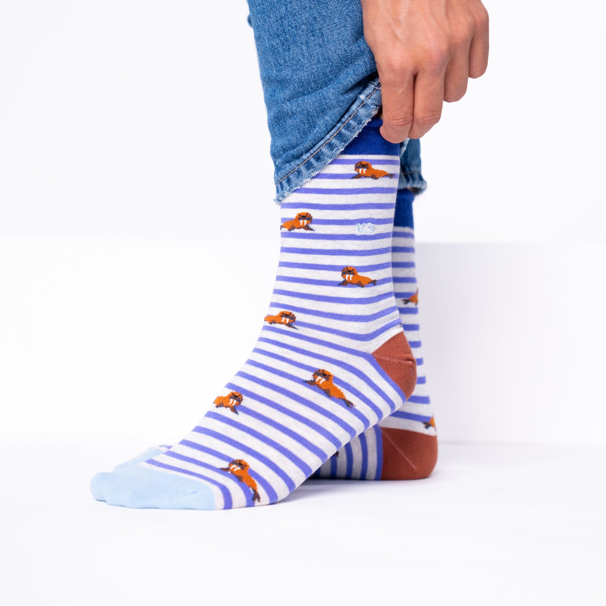 Combed Cotton Animal Socks BILLYBELT Purple