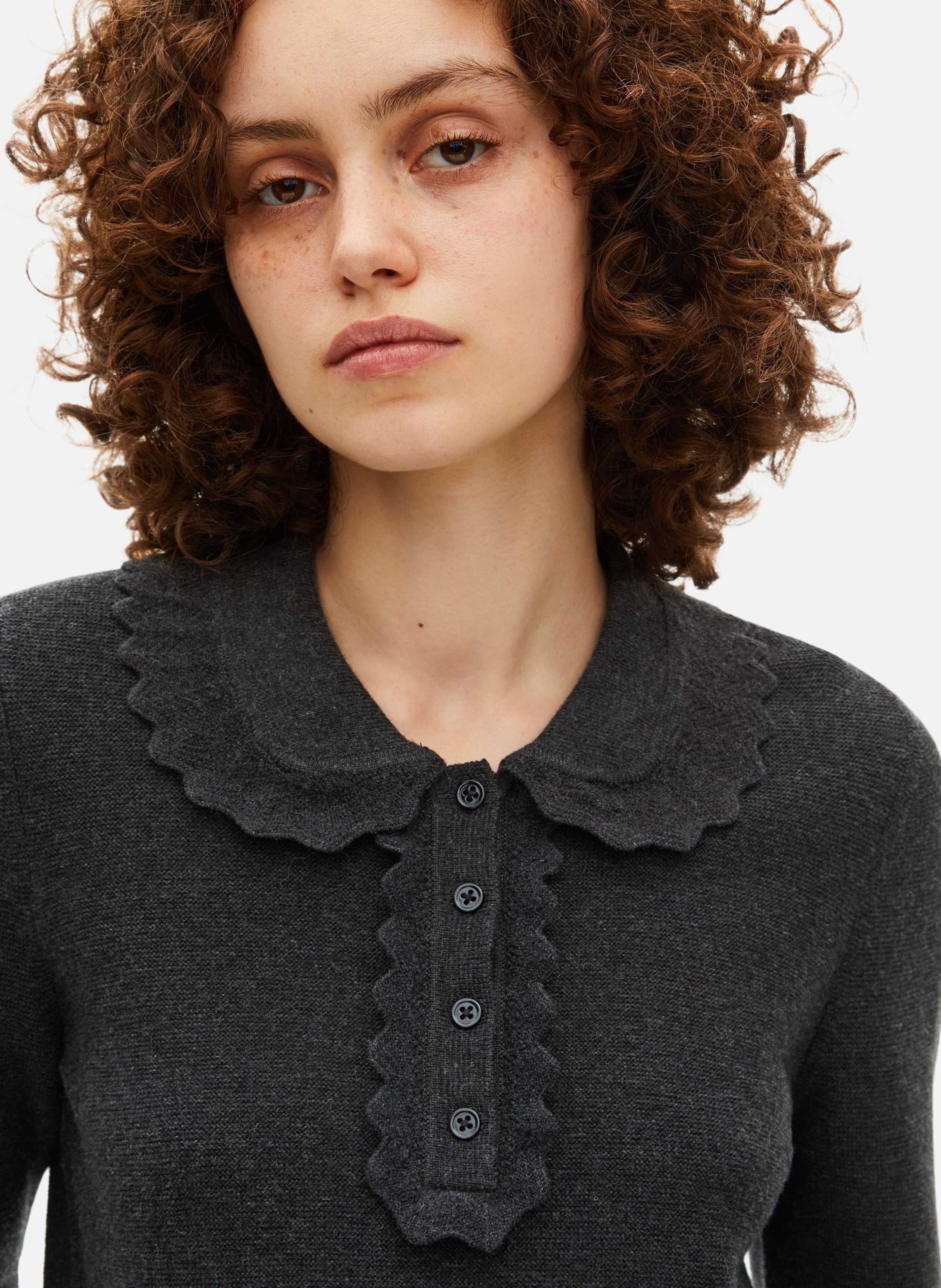 Sweater with collar THE KOOPLES Black