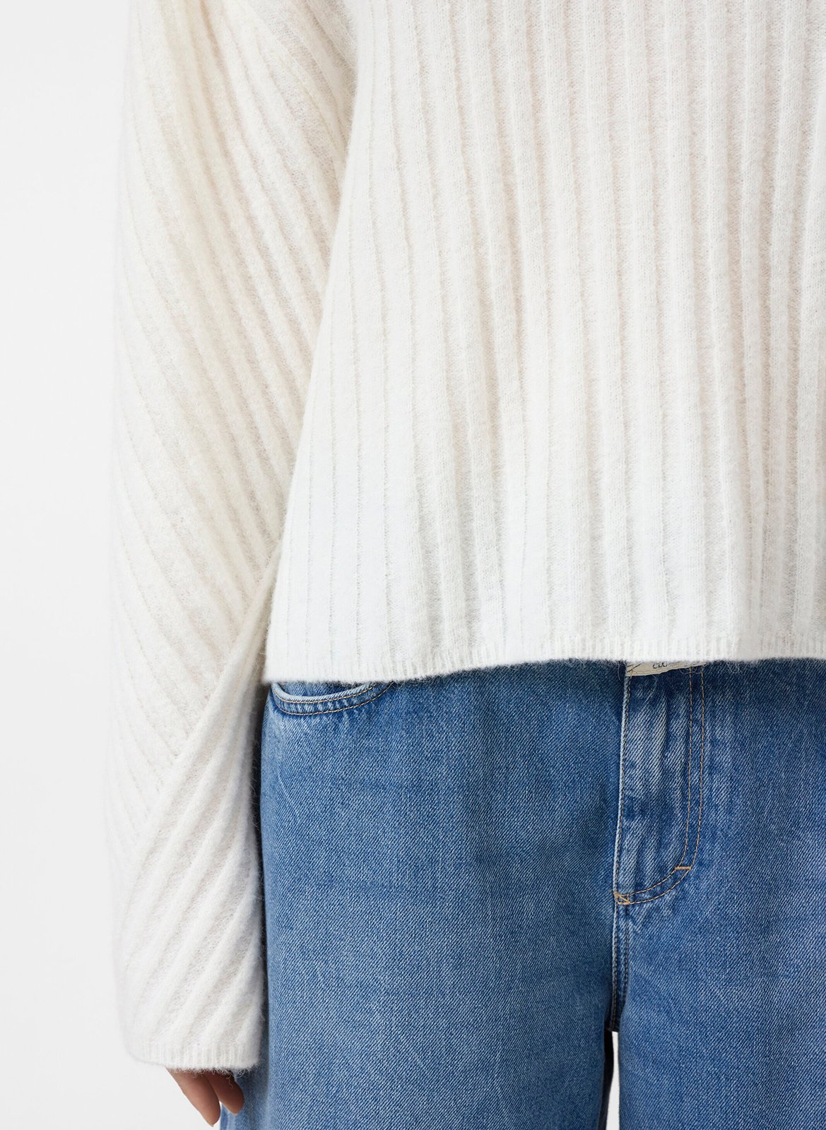 Alpaca wool sweater CLOSED Beige