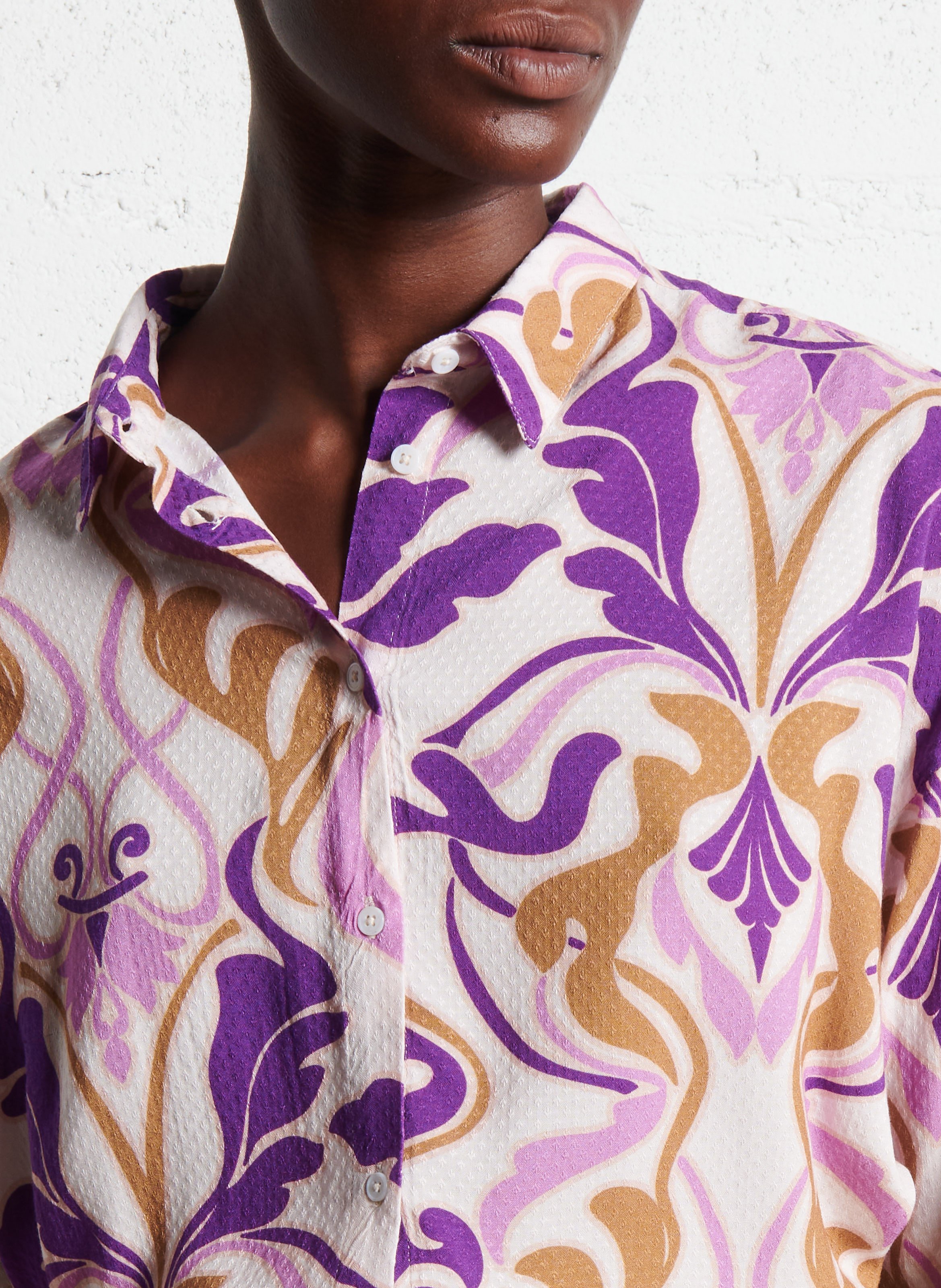 Chemise col classique  LA PETITE ETOILE Violet