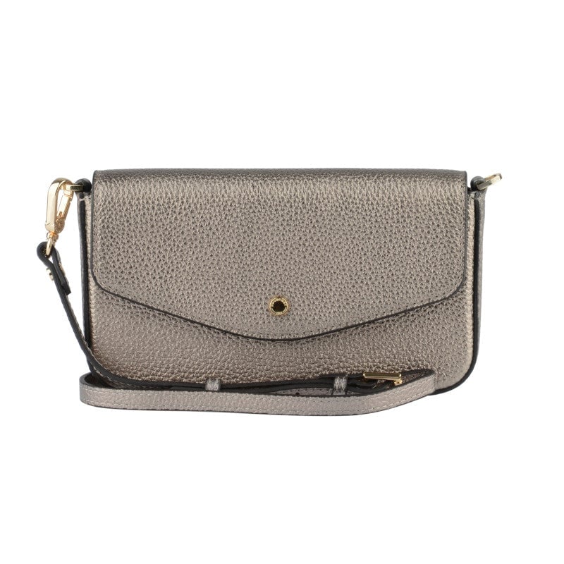 Sac porté épaule - cuir de vachette POURCHET Gris